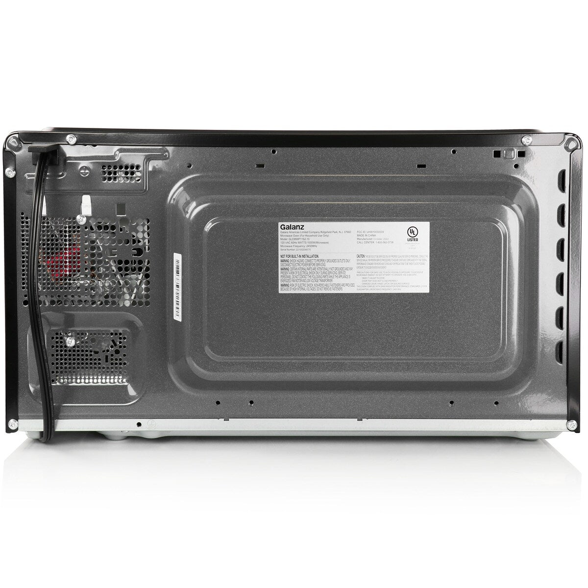 0,9 Kubikfuß 900 W Tischmikrowelle in Schwarz mit One Touch Express Cooking