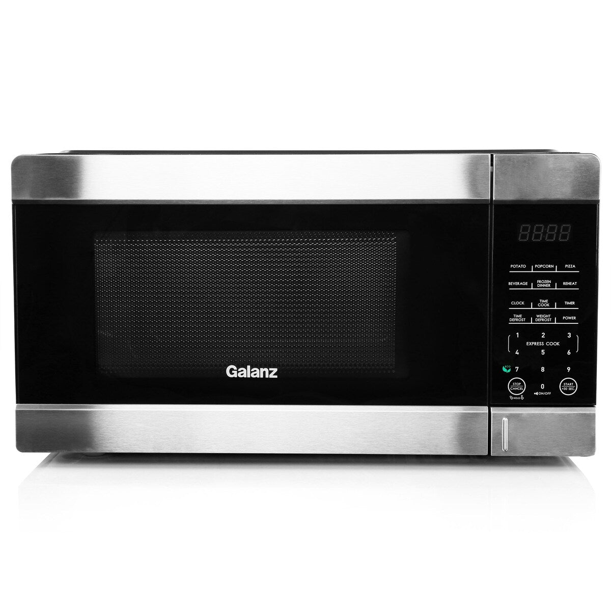0,9 Kubikfuß 900 W Tischmikrowelle in Schwarz mit One Touch Express Cooking
