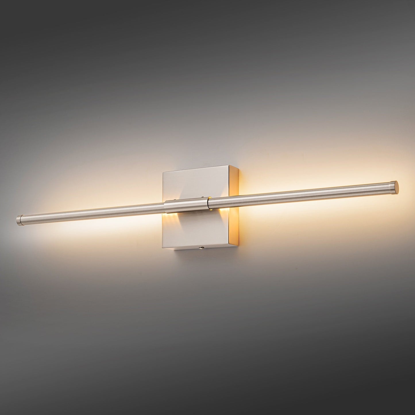 1-flammig 23,6 Zoll Moderne lineare dimmbare integrierte LED-Badezimmer-Wandleuchte