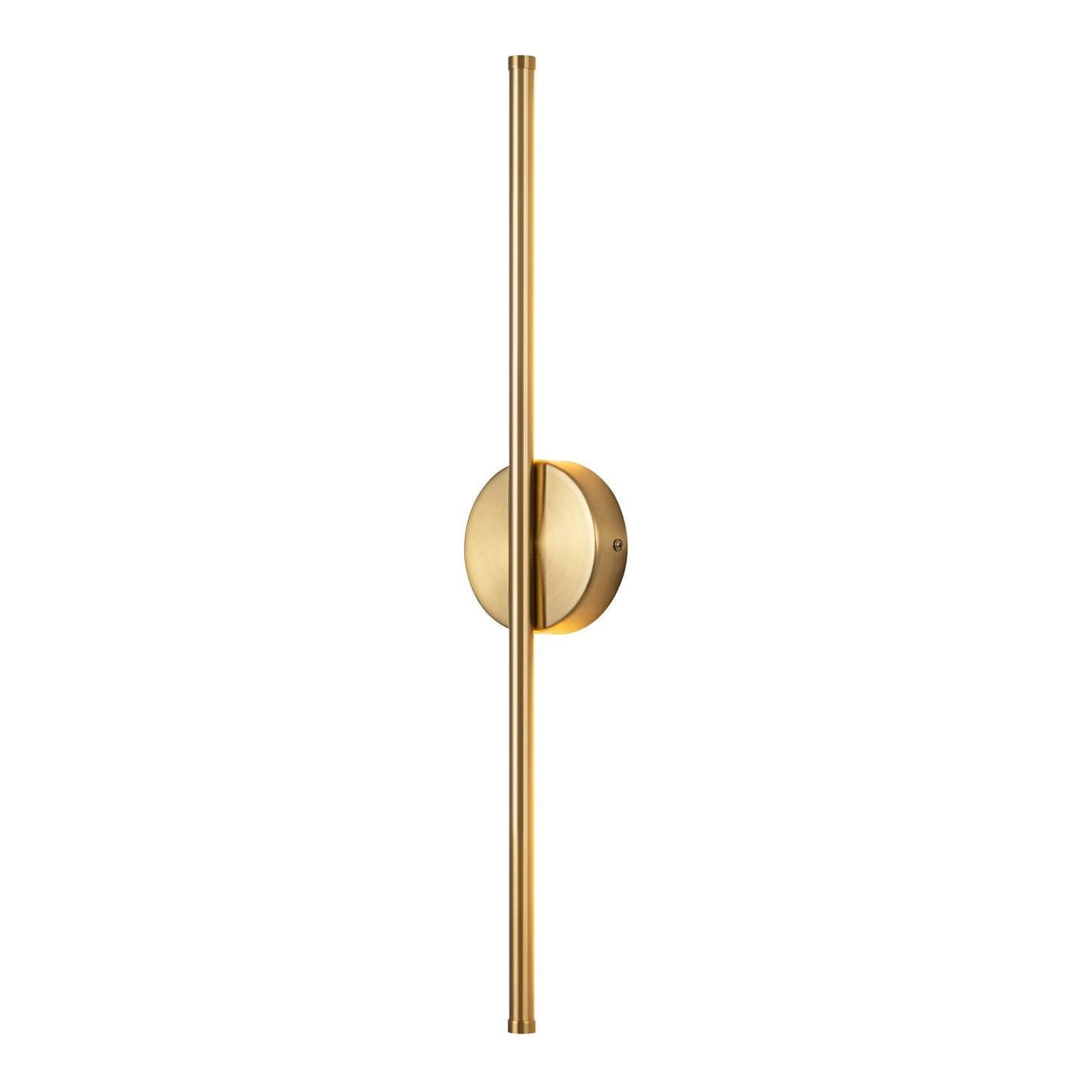 1-flammige, moderne, lange, lineare Wandleuchte in Schwarz/Gold/Nickel, dimmbare LED-Badezimmer-Waschtischleuchte