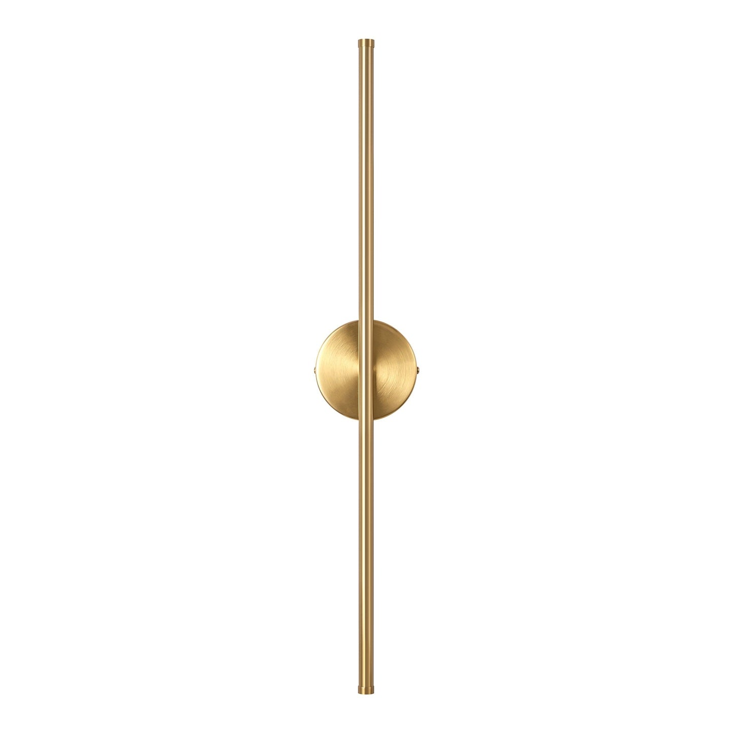 1-flammige, moderne, lange, lineare Wandleuchte in Schwarz/Gold/Nickel, dimmbare LED-Badezimmer-Waschtischleuchte