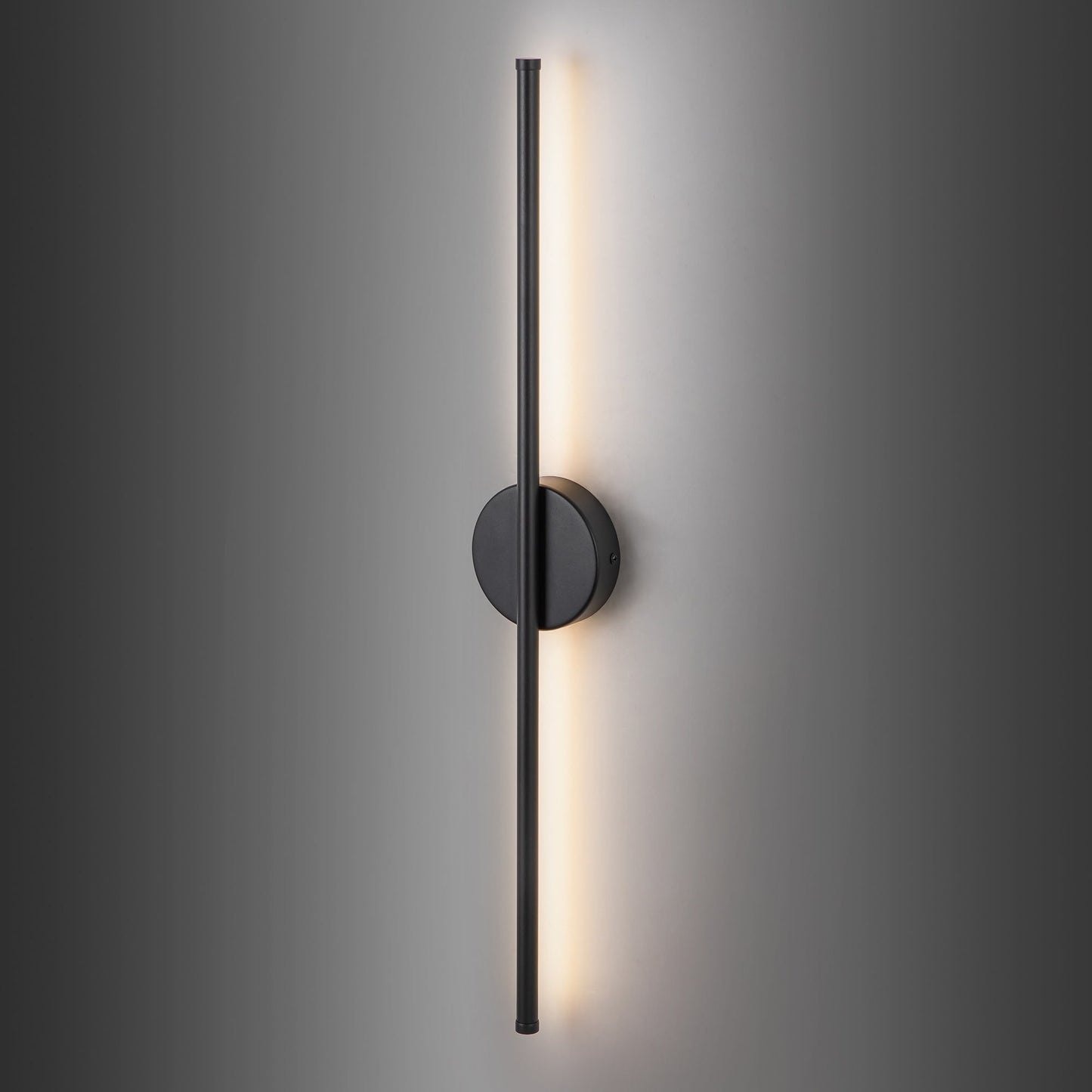 1-flammige, moderne, lange, lineare Wandleuchte in Schwarz/Gold/Nickel, dimmbare LED-Badezimmer-Waschtischleuchte