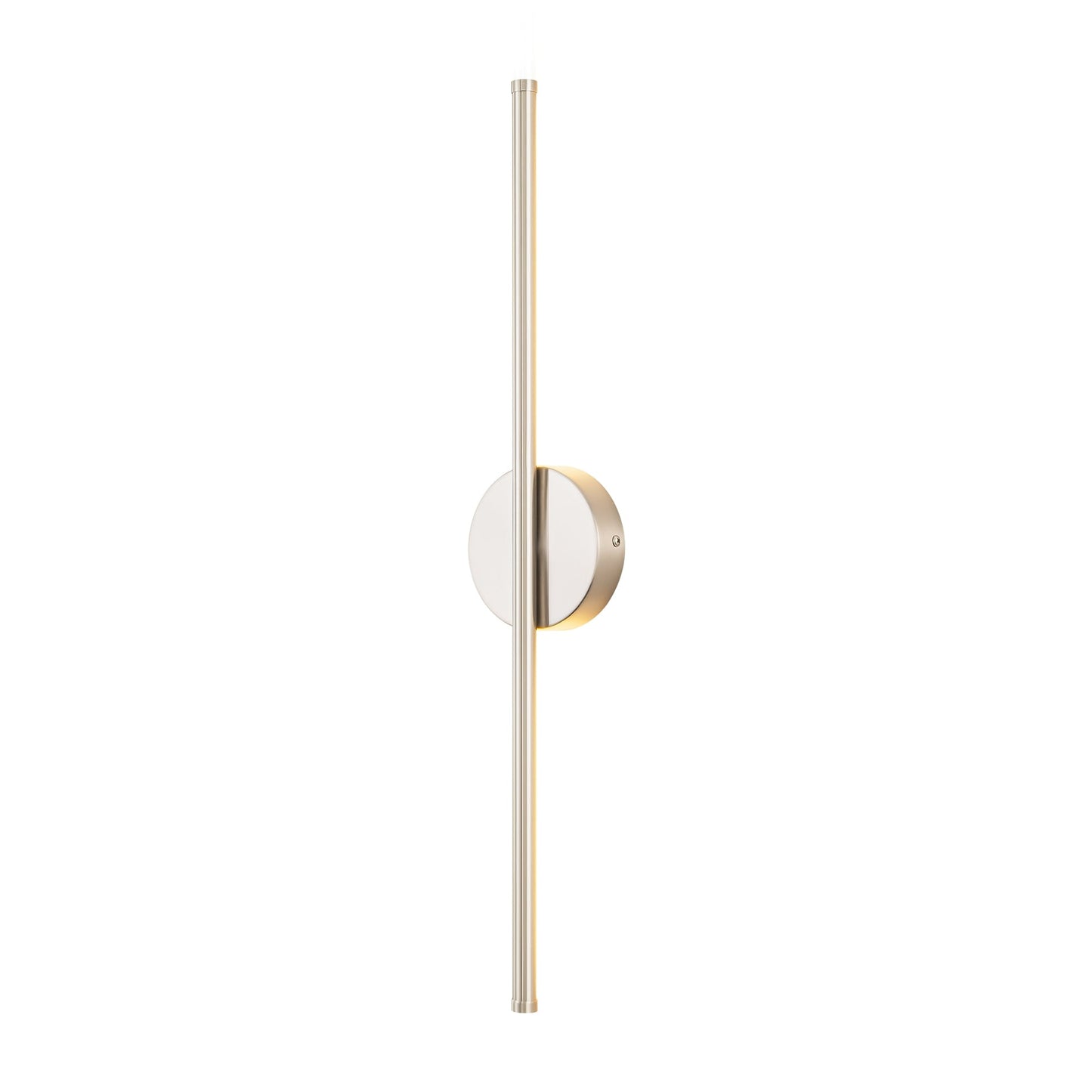1-flammige, moderne, lange, lineare Wandleuchte in Schwarz/Gold/Nickel, dimmbare LED-Badezimmer-Waschtischleuchte