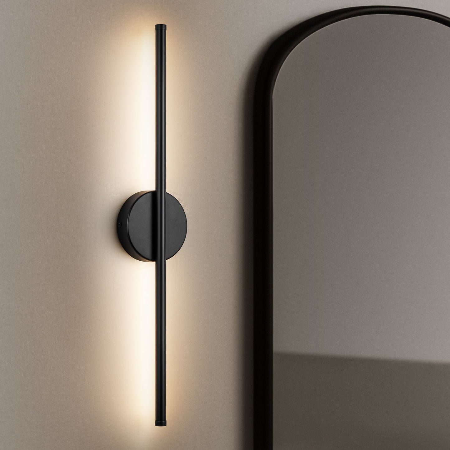 1-flammig 23,6 Zoll Moderne lineare dimmbare integrierte LED-Badezimmer-Wandleuchte