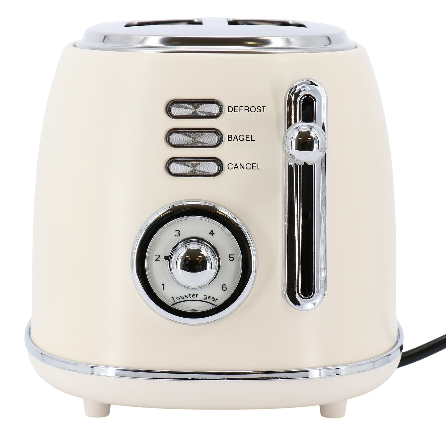 1,7-Liter-Kombination aus elektrischem Teekessel und 2-Scheiben-Toaster in Mattcreme