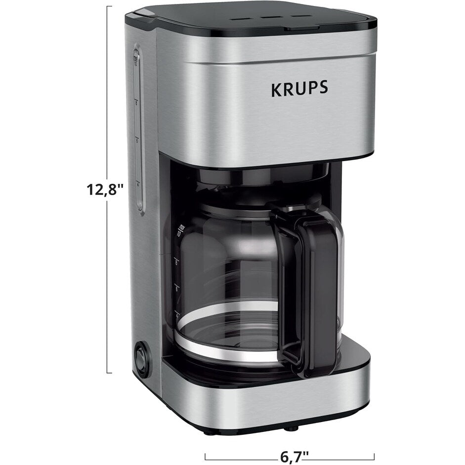 Filterkaffeemaschine für 10 Tassen, Digitalanzeige, Edelstahl-Finish, programmierbarer Timer, automatische Abschaltung