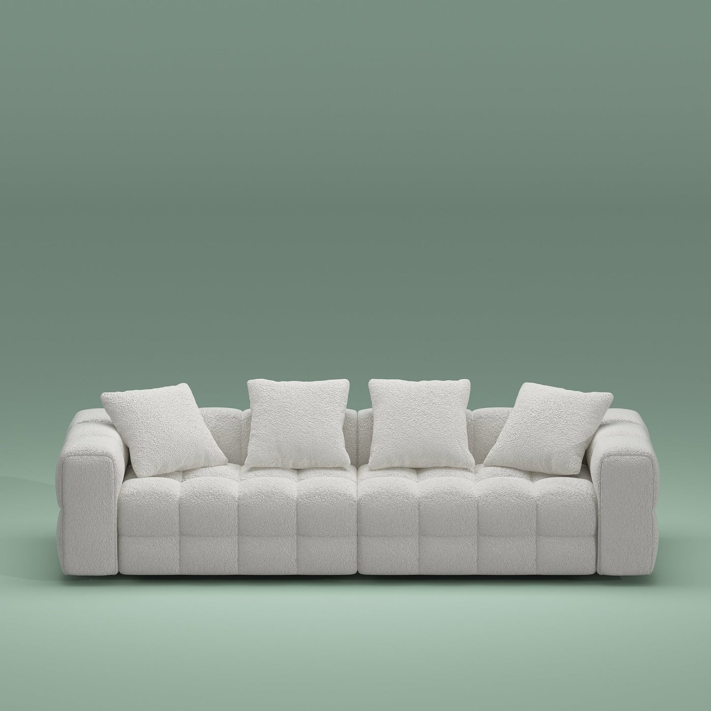 100.8 Teddy Velvet Sofa CouchModern Loveseat/Sofa/Couch with Armrest