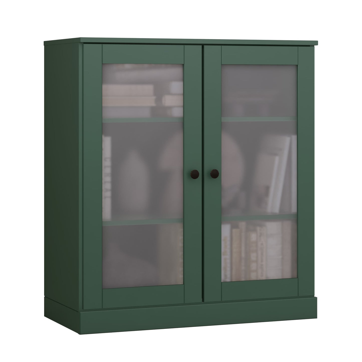 Bücherregal mit 3 Regalböden aus 100 % Massivholz und optionalen Türen von Palace Imports