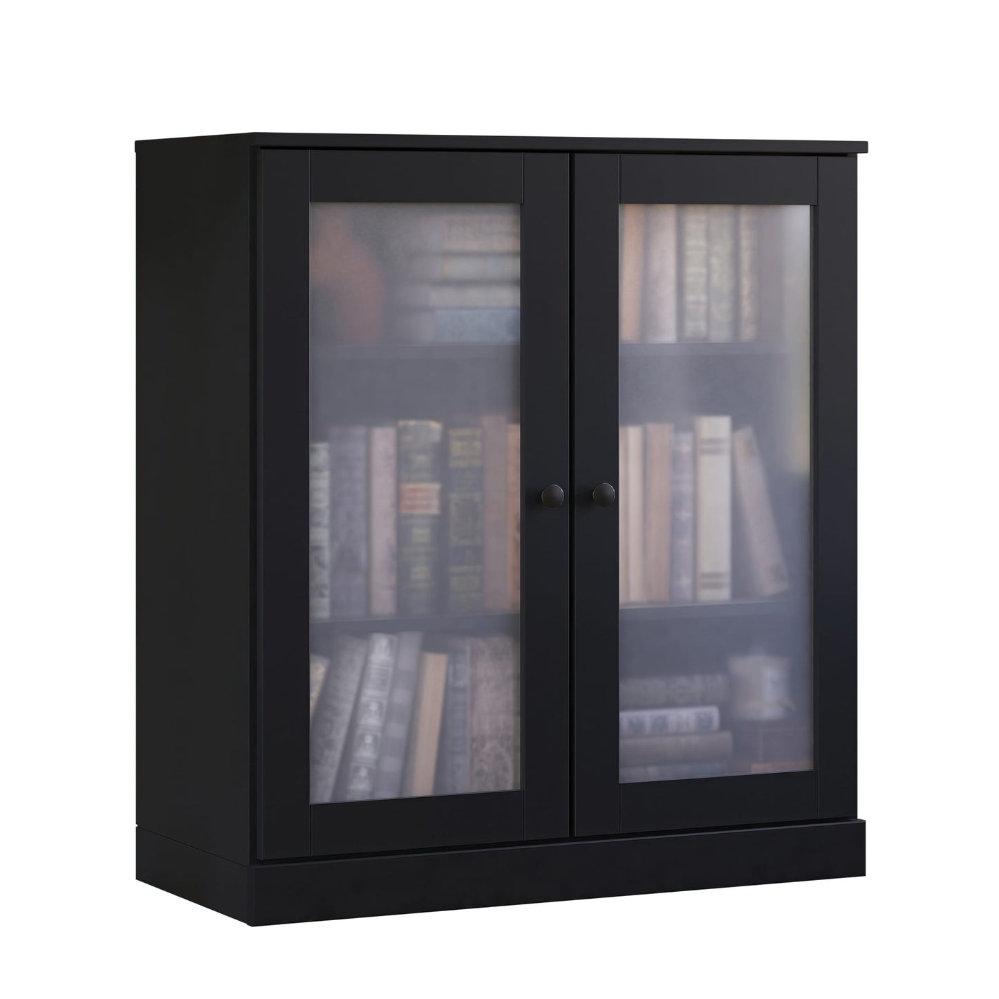 Bücherregal mit 3 Regalböden aus 100 % Massivholz und optionalen Türen von Palace Imports