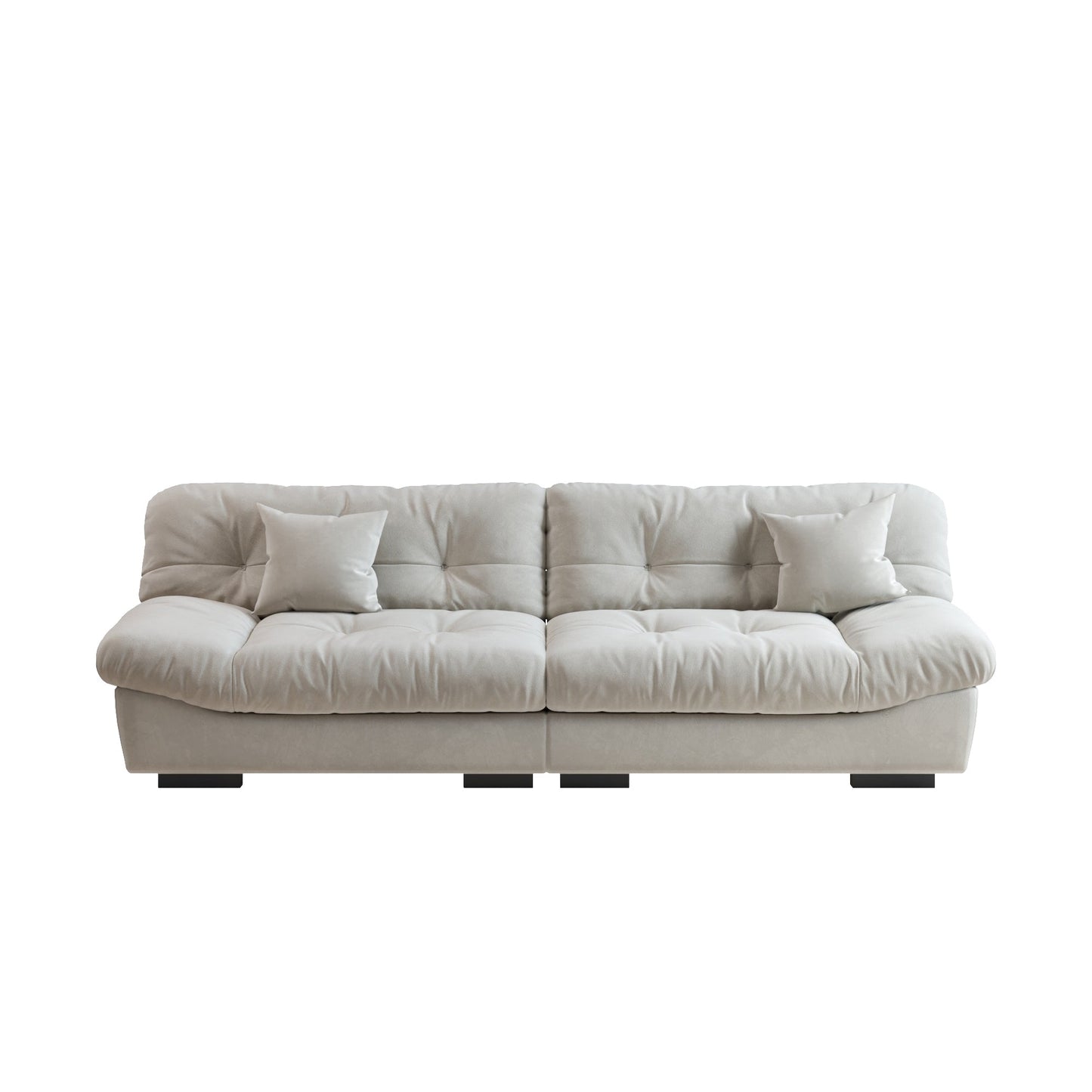 105'' Minimalism Cloud Sofa Loveseat with Two Pillow