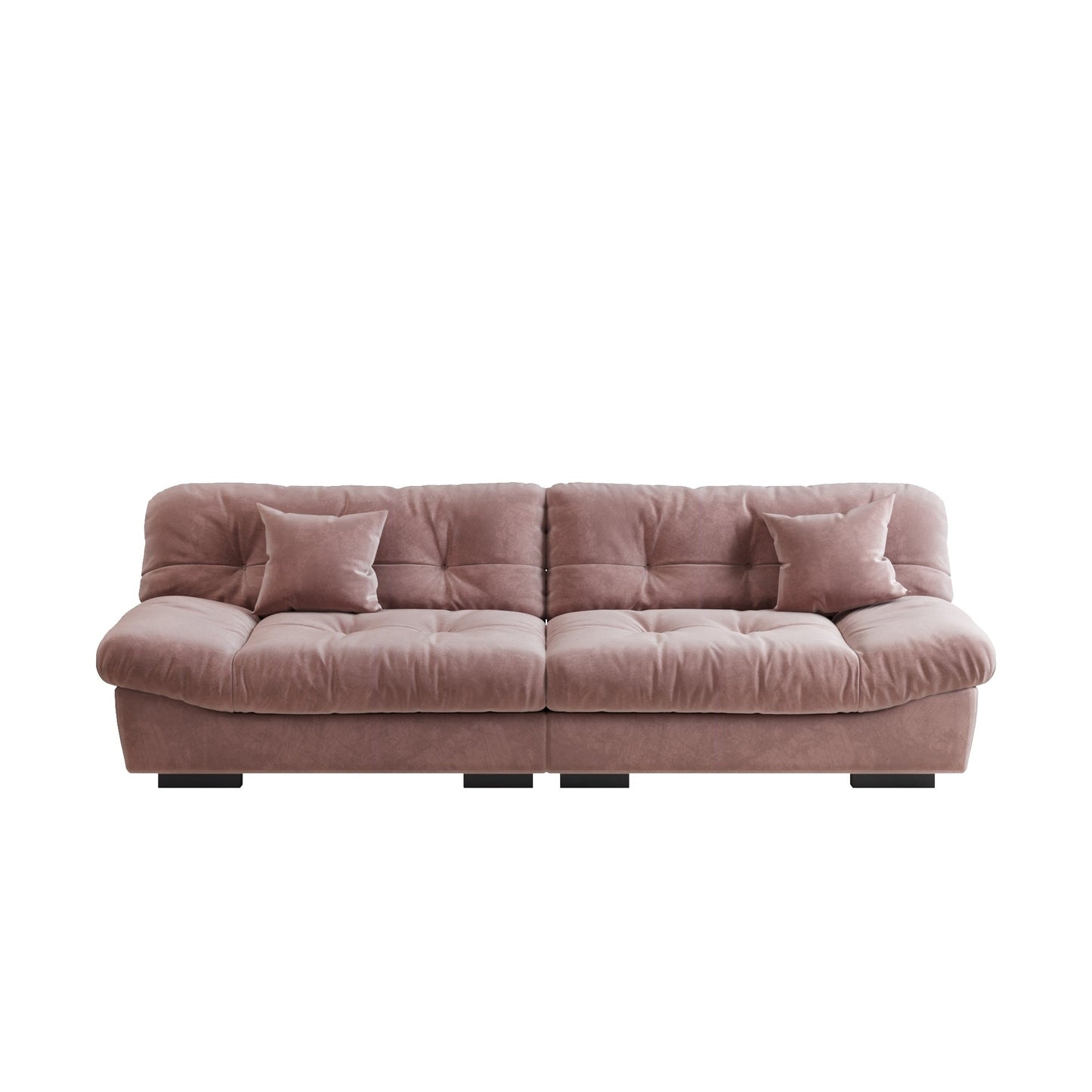 105'' Minimalism Cloud Sofa Loveseat with Two Pillow