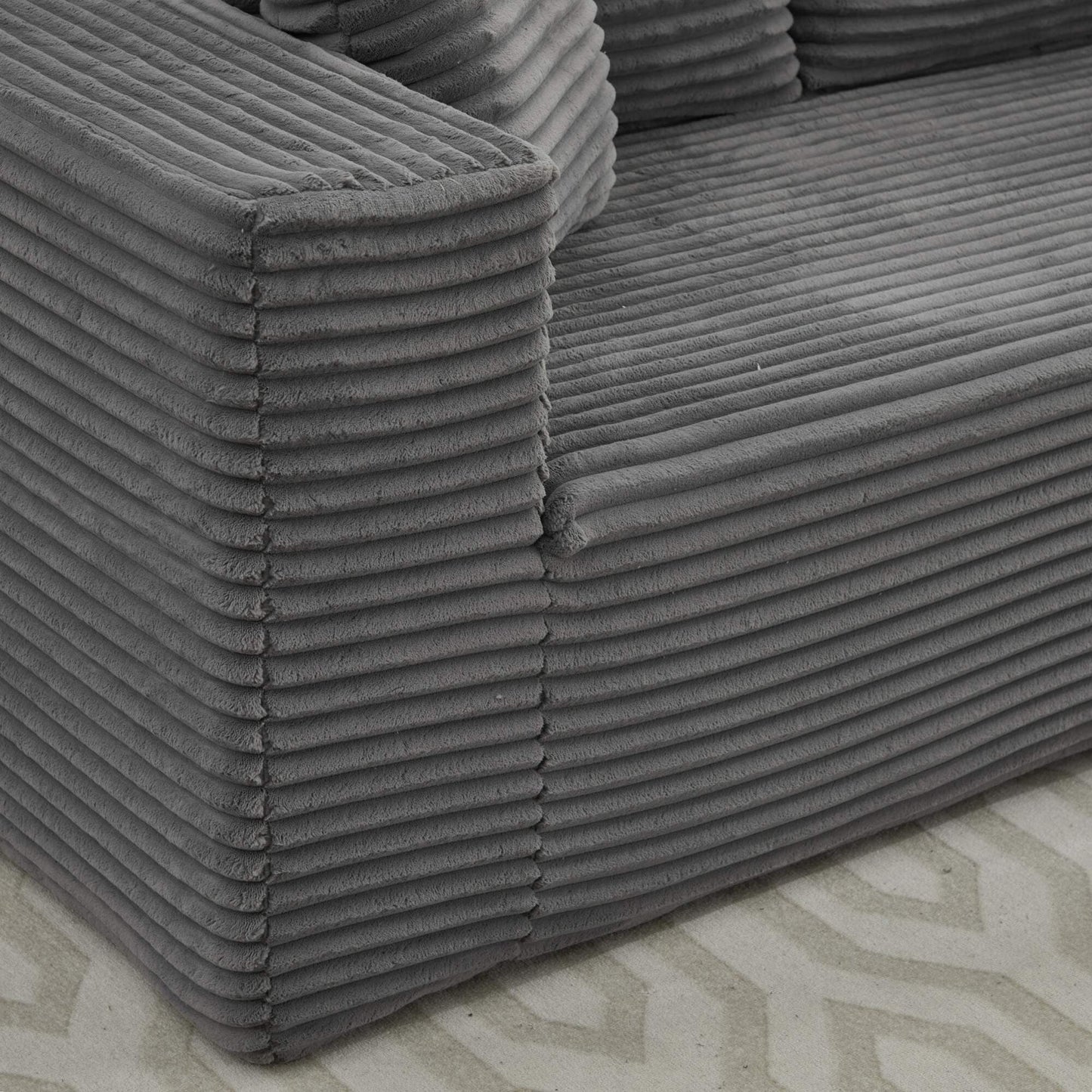 106 Cloud Sectional Couch L-Shape With Right Facing Chaise,Deep Seat Modern Modular Sofa For Living Room,No Assembly Required