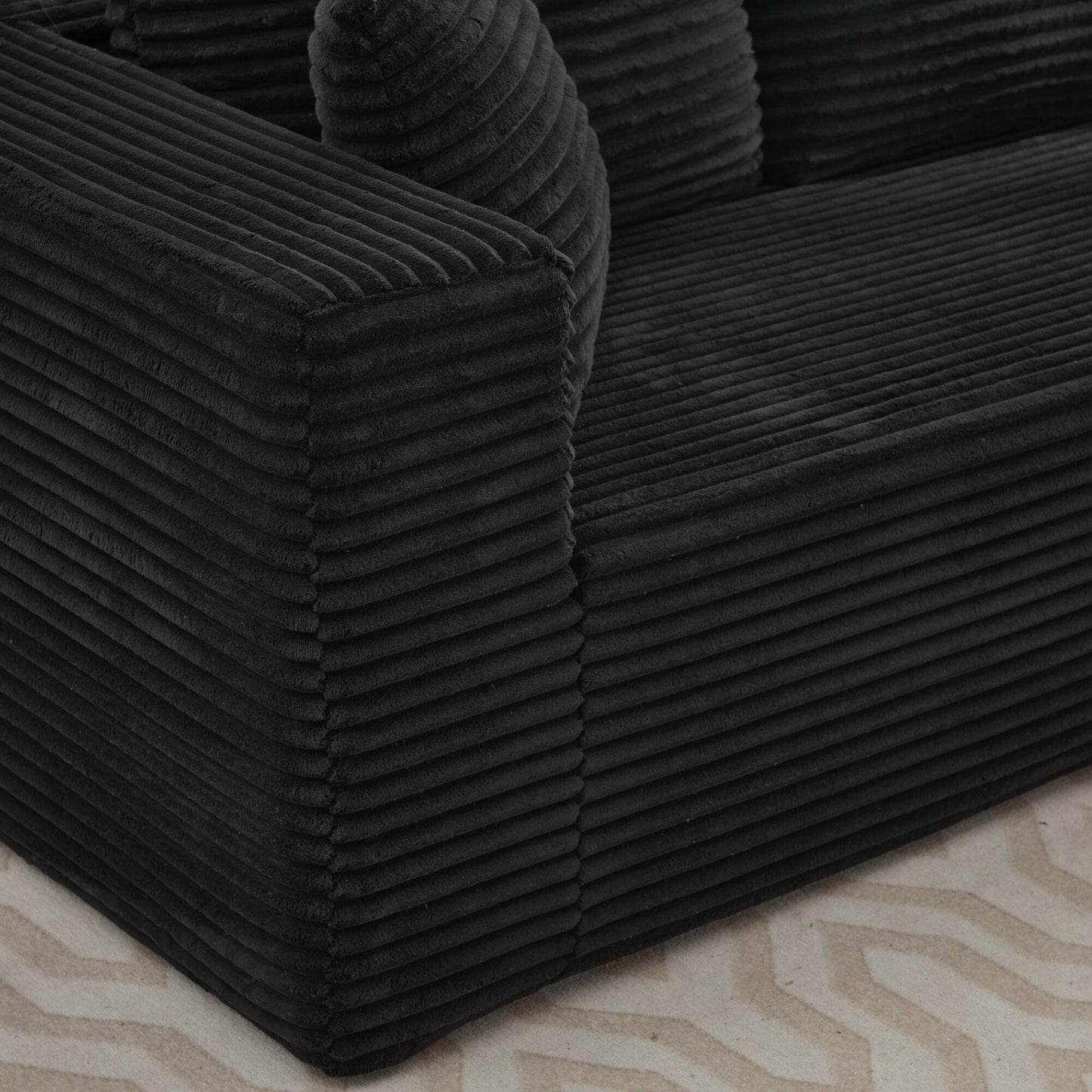 106 Cloud Sectional Couch L-Shape With Right Facing Chaise,Deep Seat Modern Modular Sofa For Living Room,No Assembly Required