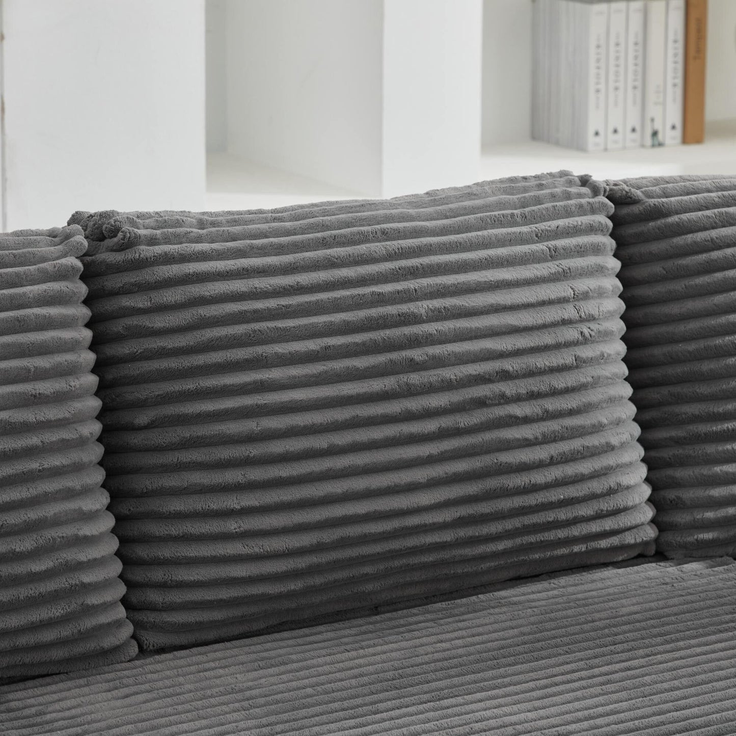 106 Cloud Sectional Couch L-Shape With Right Facing Chaise,Deep Seat Modern Modular Sofa For Living Room,No Assembly Required