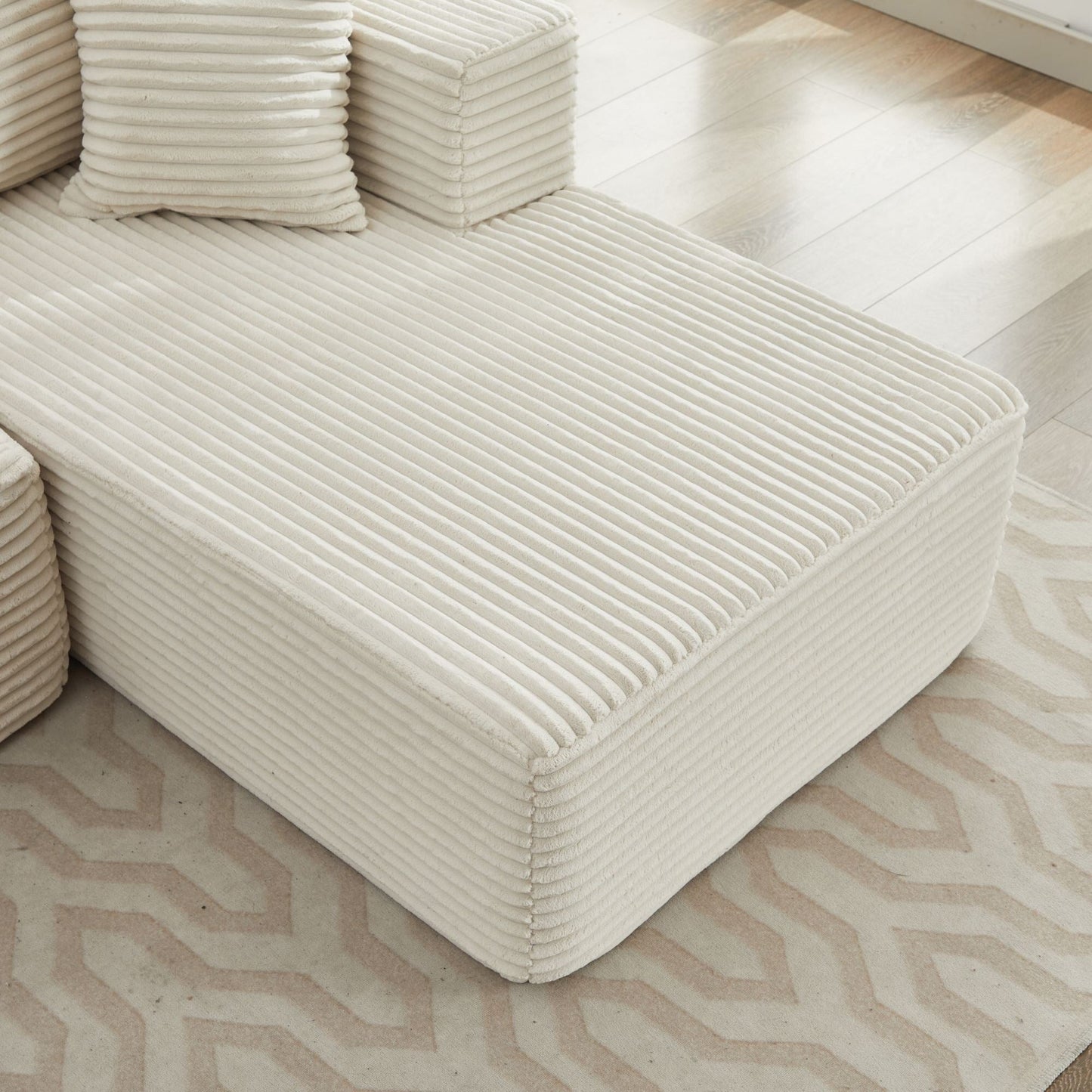 106 Cloud Sectional Couch L-Shape With Right Facing Chaise,Deep Seat Modern Modular Sofa For Living Room,No Assembly Required