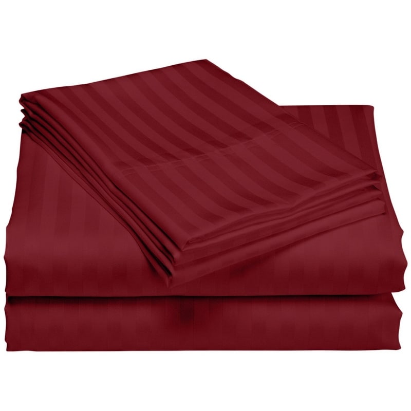 Bettlaken-Set aus Baumwolle mit tiefen Taschen, Fadenzahl 1200, Luxushotel, gestreift