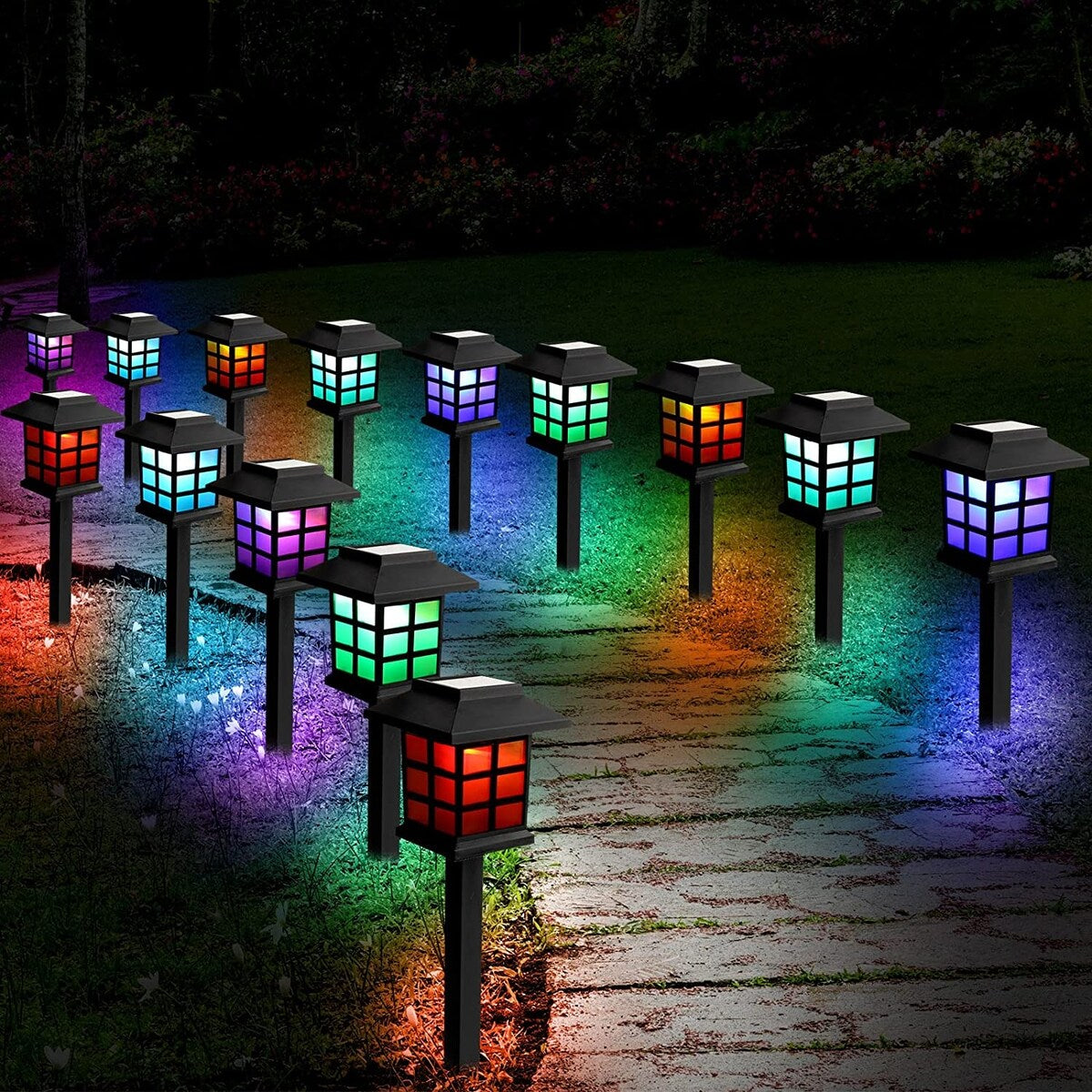 12 stücke Garten Wasserdichte Outdoor Solar Lichter für Hof, Landschaft, Terrasse