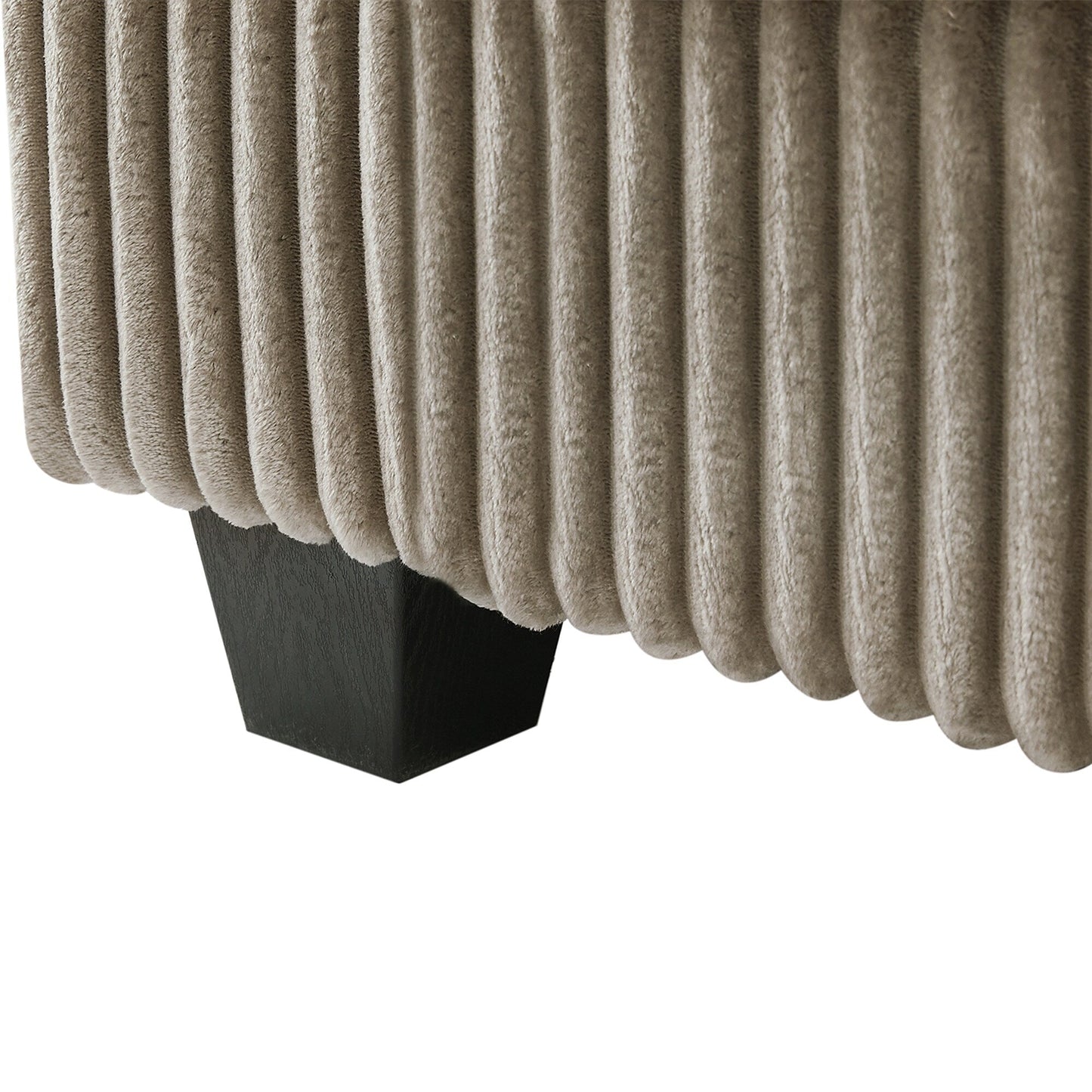 133 Corduroy 4-Seater Sofa with USB Ports, Flip-Top Cup Holders, and Hidden Storage