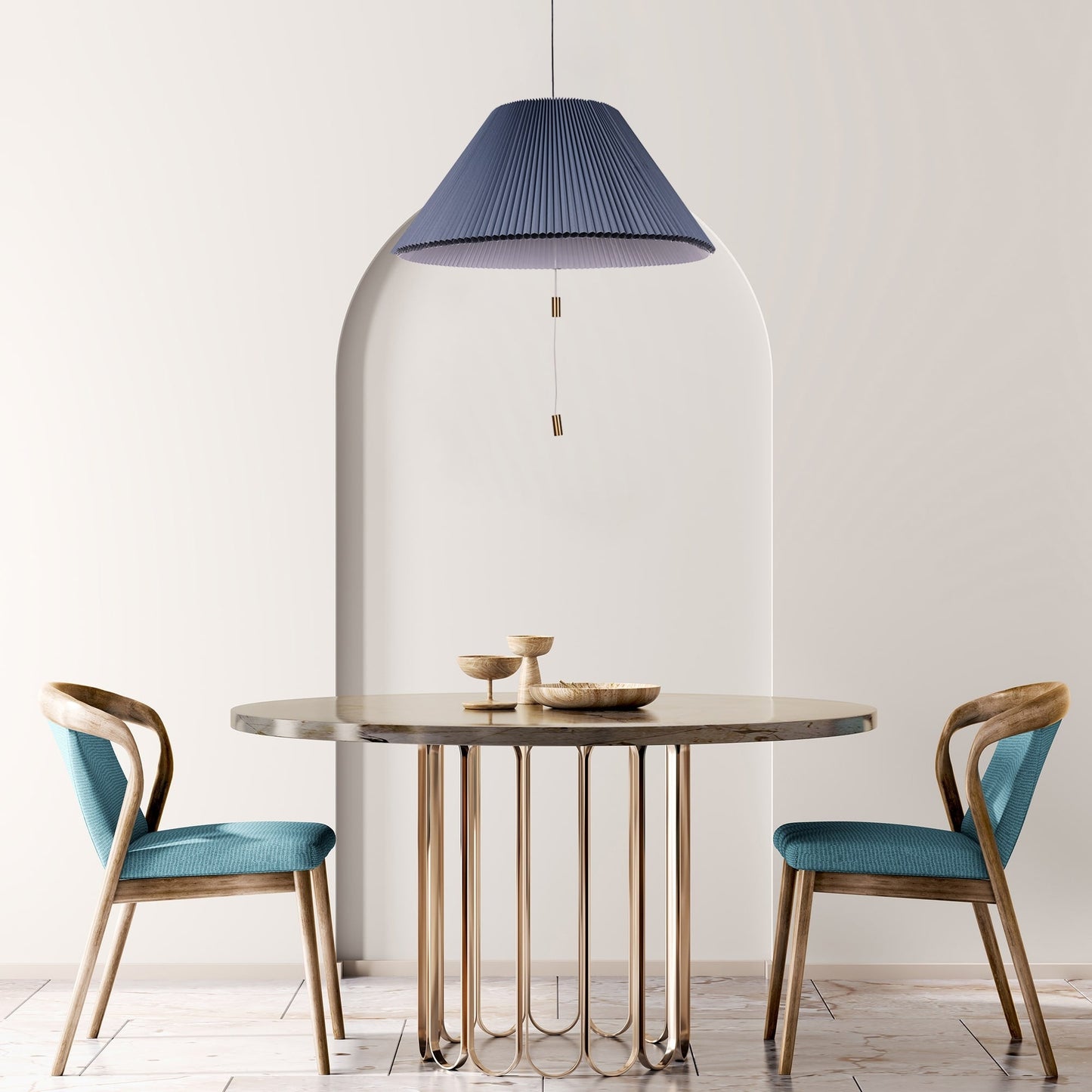 16-23 Postmoderne LED-Pendelleuchte mit verstellbarem Schirm