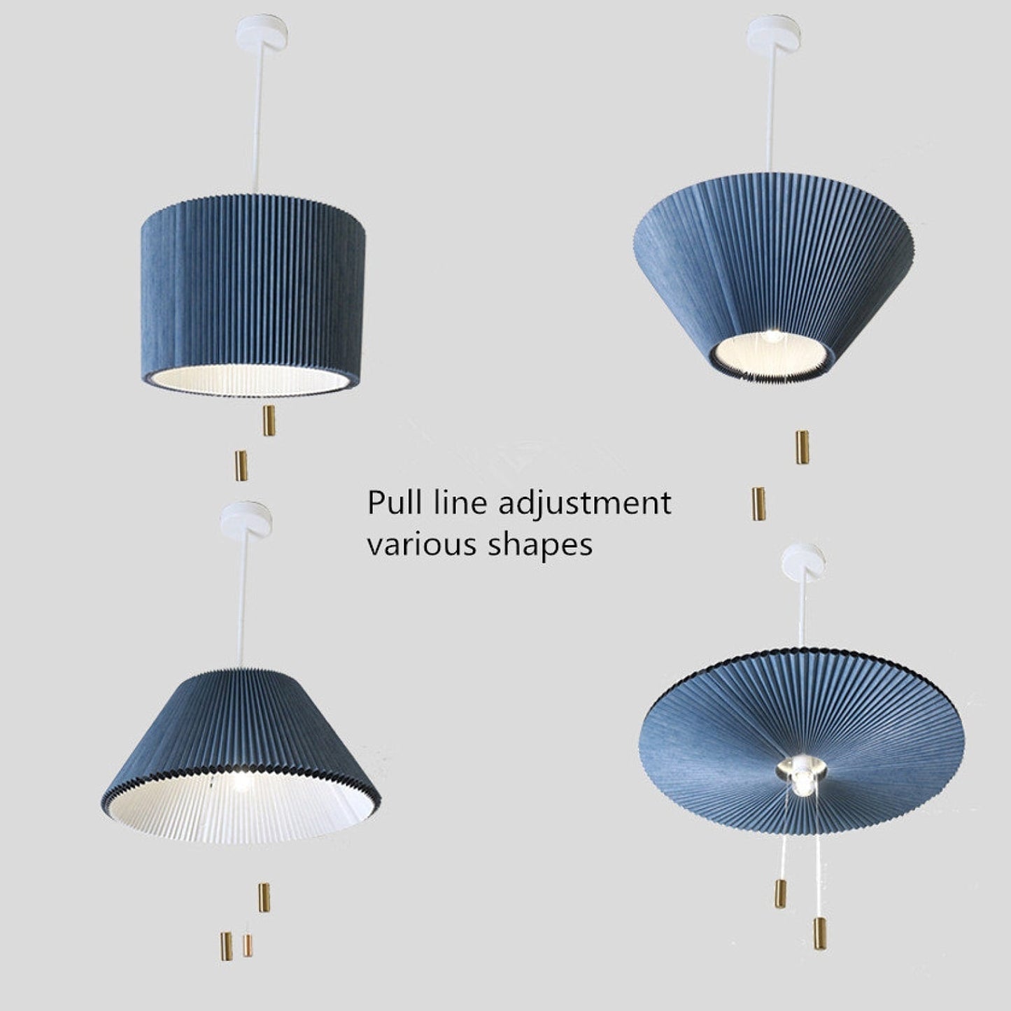 16-23 Postmoderne LED-Pendelleuchte mit verstellbarem Schirm