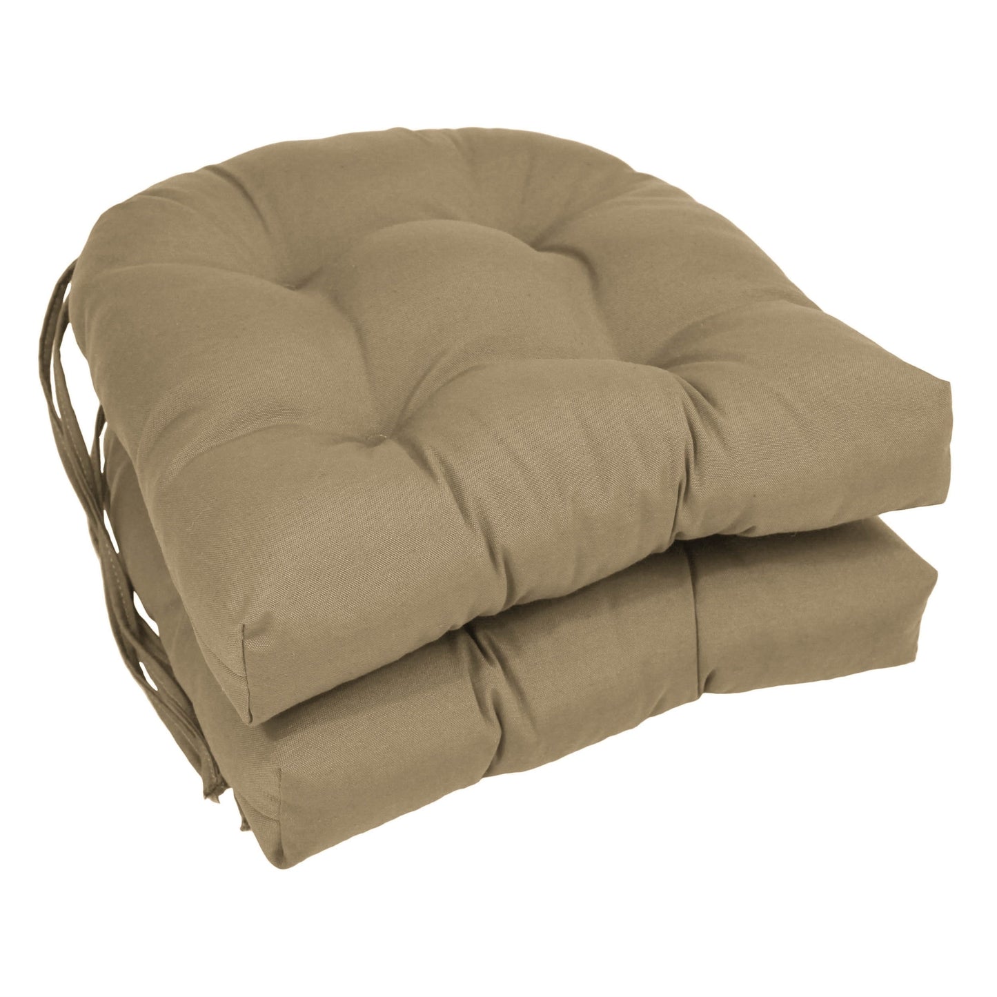 16 Zoll große U-förmige Stuhlkissen aus Twill für den Innenbereich (2er-, 4er- oder 6er-Set) – 16 x 16