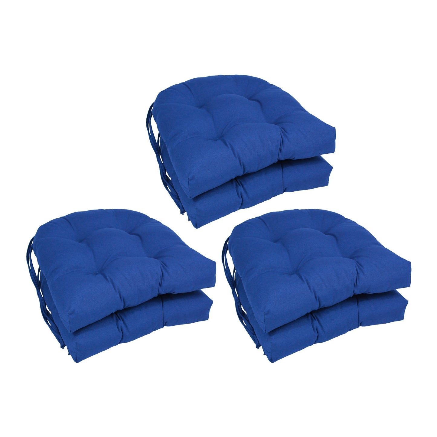 16 Zoll große U-förmige Stuhlkissen aus Twill für den Innenbereich (2er-, 4er- oder 6er-Set) – 16 x 16