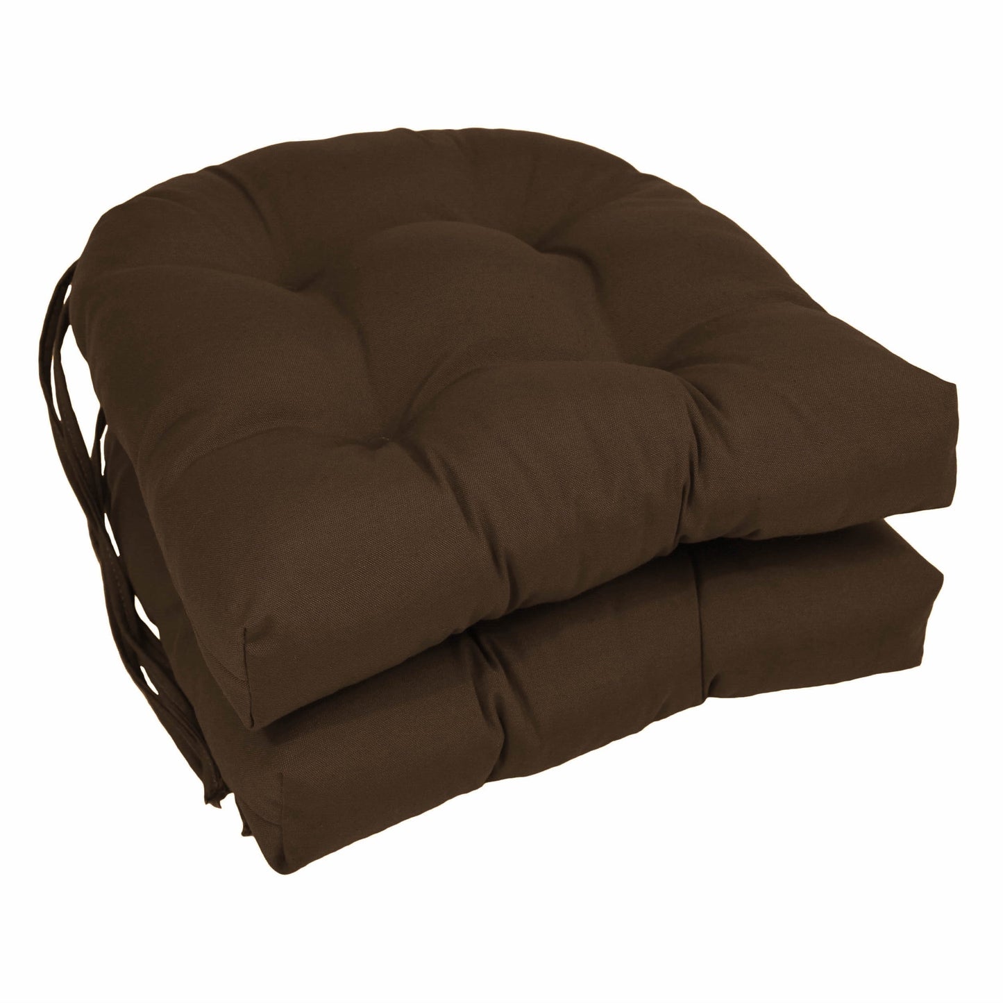 16 Zoll große U-förmige Stuhlkissen aus Twill für den Innenbereich (2er-, 4er- oder 6er-Set) – 16 x 16