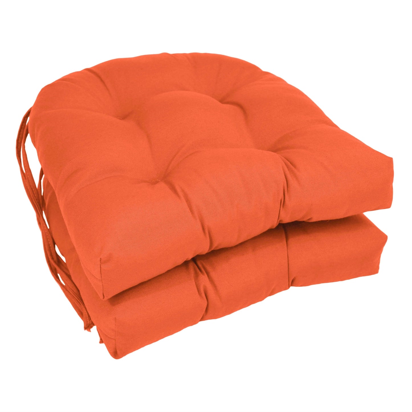 16 Zoll große U-förmige Stuhlkissen aus Twill für den Innenbereich (2er-, 4er- oder 6er-Set) – 16 x 16