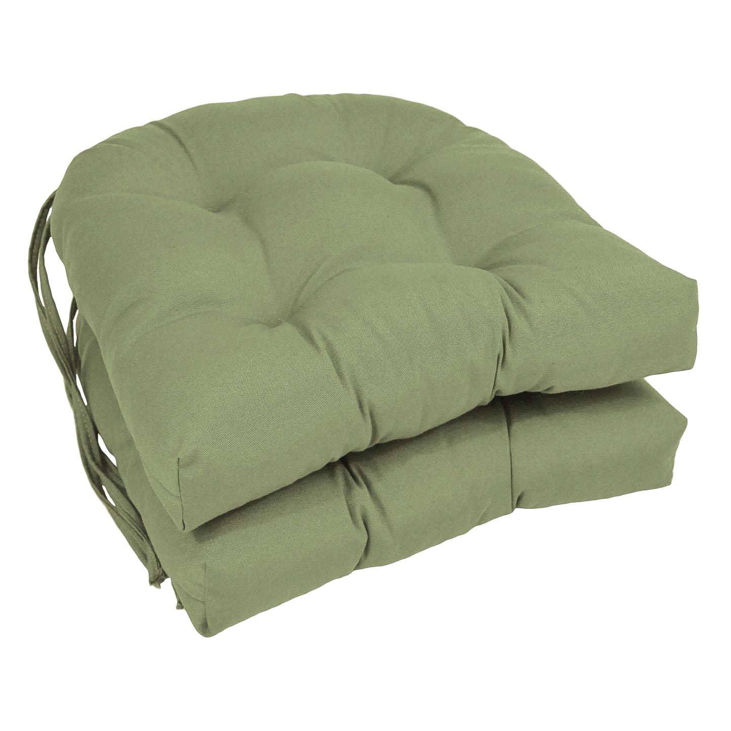 16 Zoll große U-förmige Stuhlkissen aus Twill für den Innenbereich (2er-, 4er- oder 6er-Set) – 16 x 16