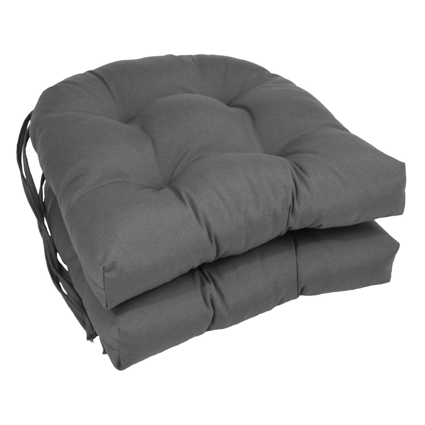 16 Zoll große U-förmige Stuhlkissen aus Twill für den Innenbereich (2er-, 4er- oder 6er-Set) – 16 x 16