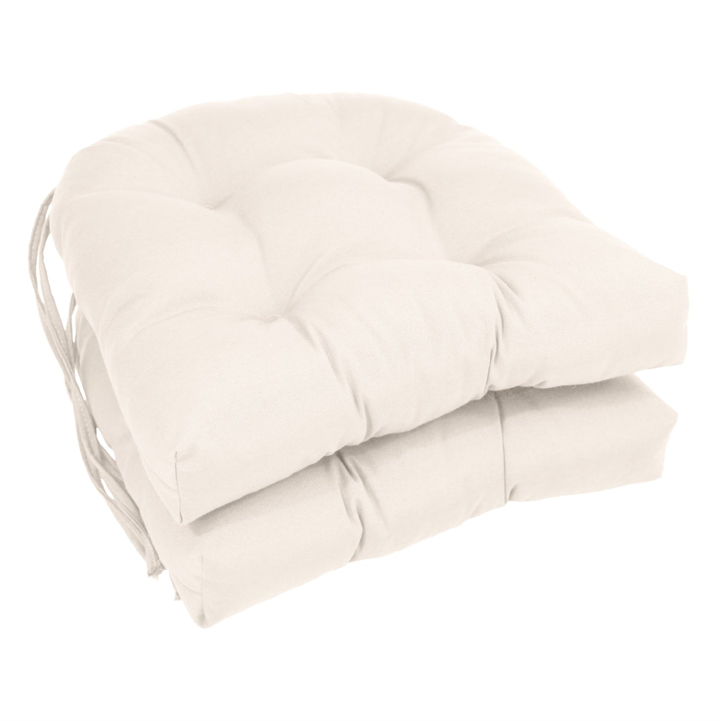16 Zoll große U-förmige Stuhlkissen aus Twill für den Innenbereich (2er-, 4er- oder 6er-Set) – 16 x 16