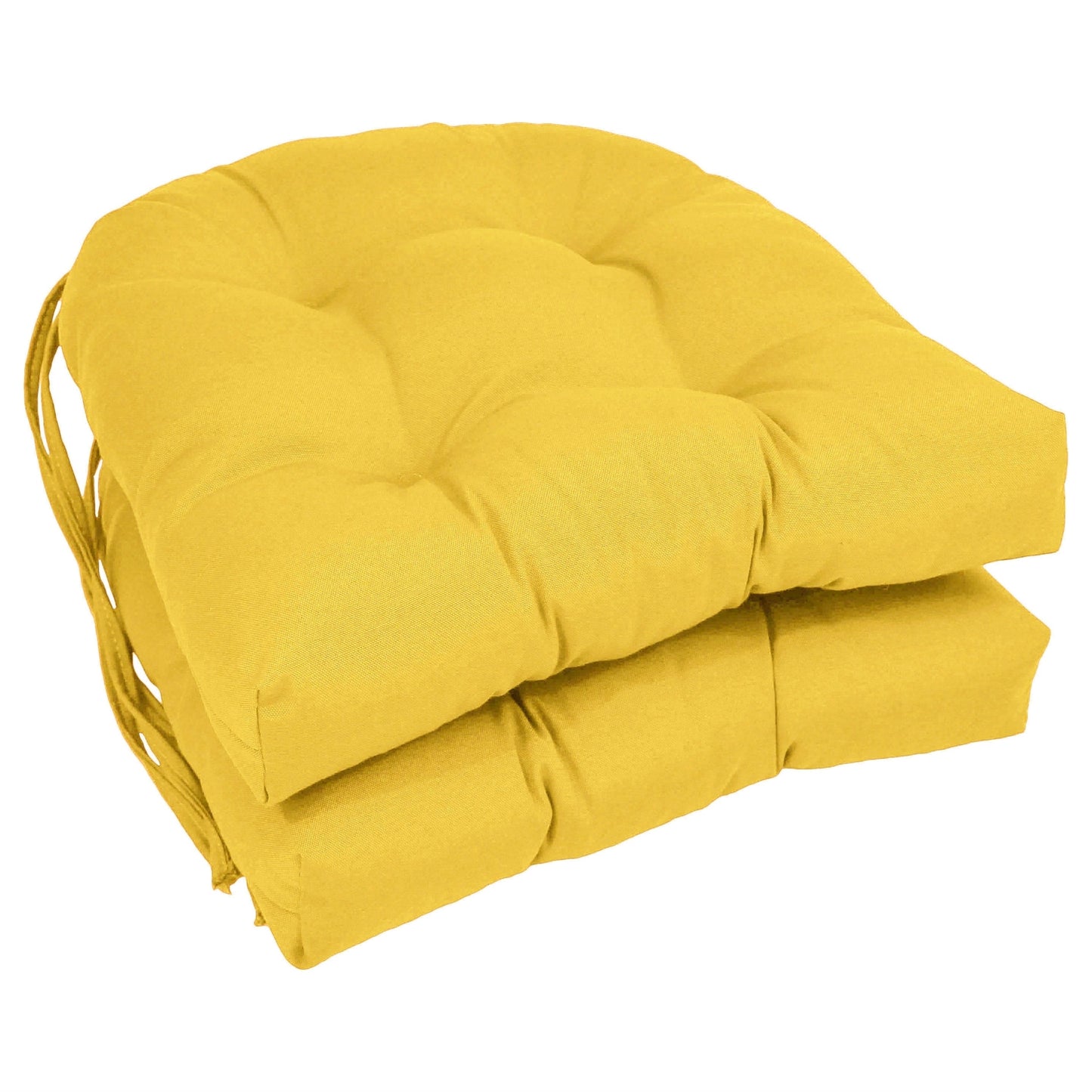 16 Zoll große U-förmige Stuhlkissen aus Twill für den Innenbereich (2er-, 4er- oder 6er-Set) – 16 x 16