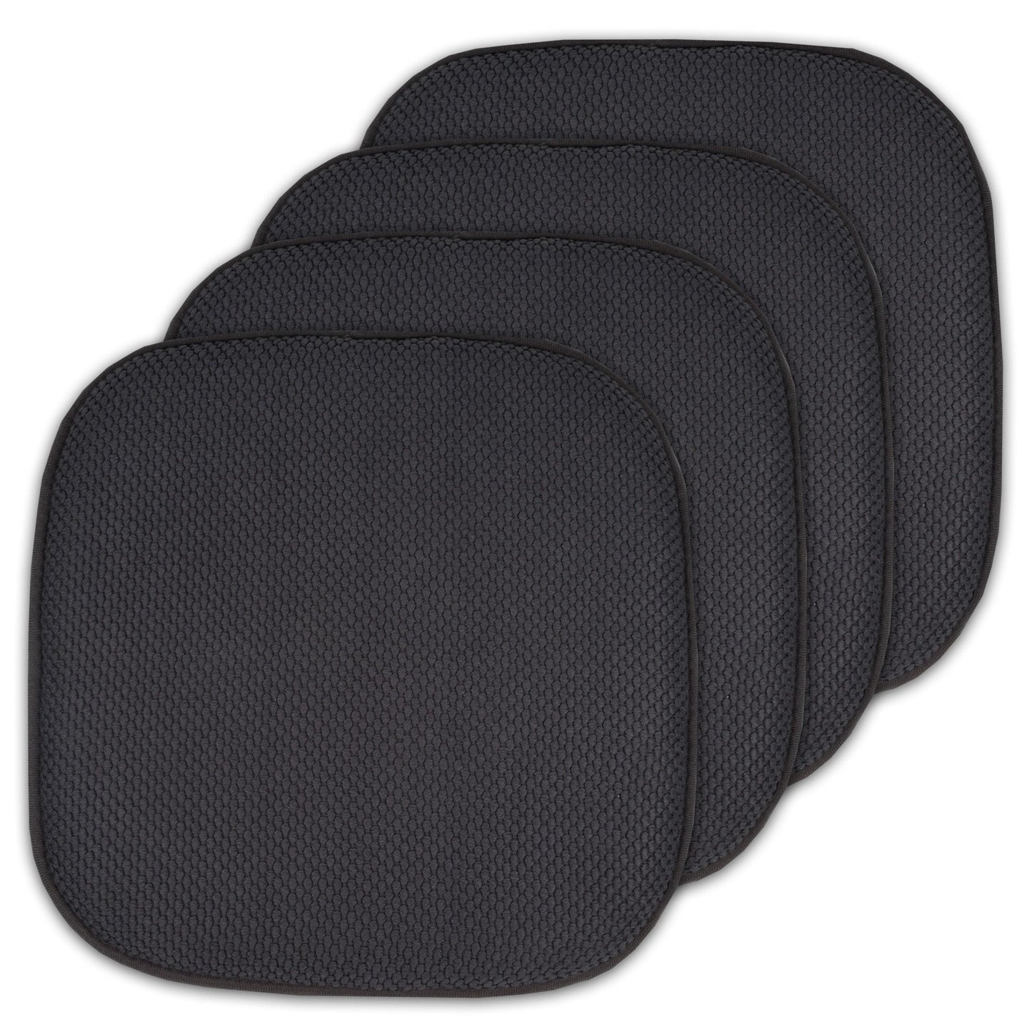 16 Zoll große, quadratische, rutschfeste Sitzkissen aus Memory-Schaum (2 oder 4) – 16 x 16