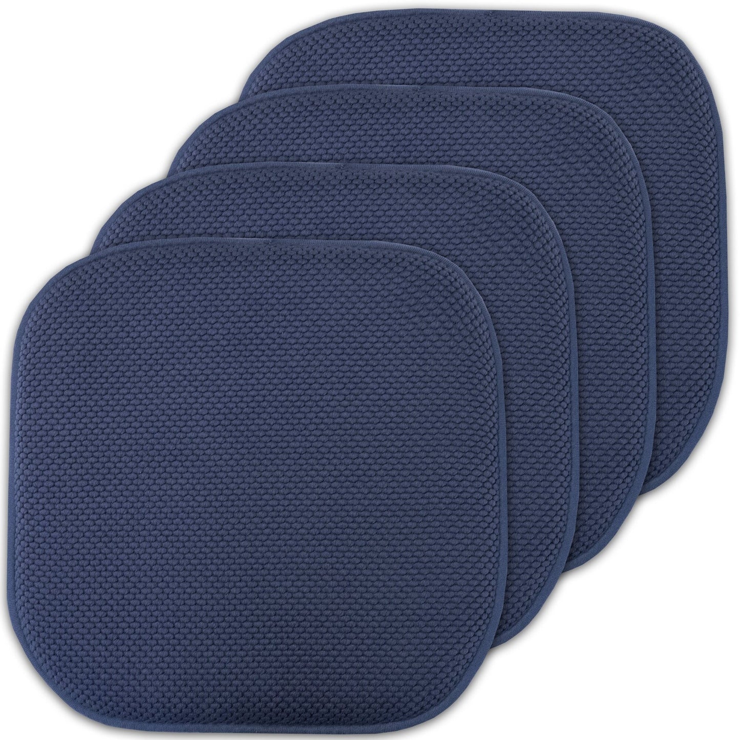 16 Zoll große, quadratische, rutschfeste Sitzkissen aus Memory-Schaum (2 oder 4) – 16 x 16