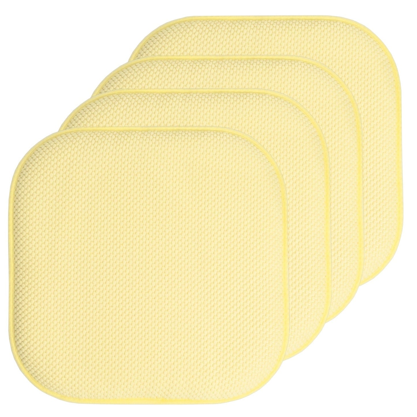 16 Zoll große, quadratische, rutschfeste Sitzkissen aus Memory-Schaum (2 oder 4) – 16 x 16