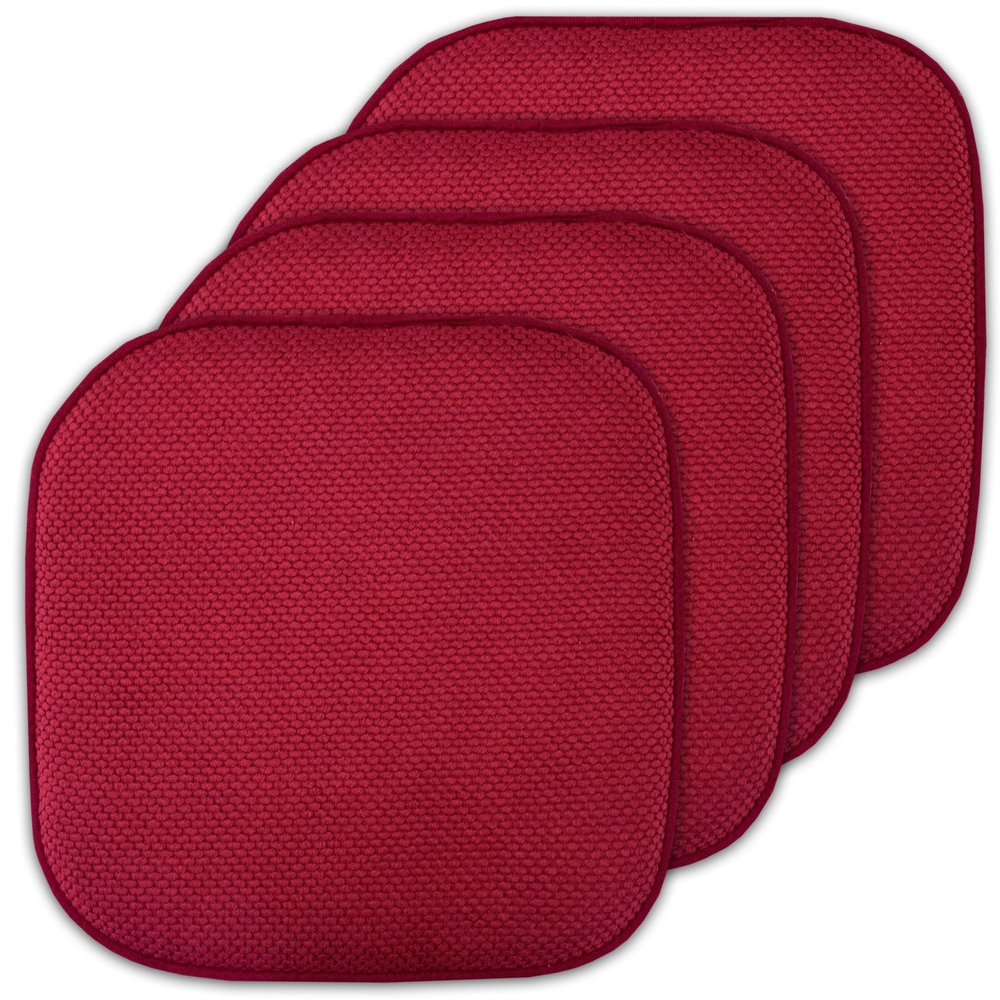 16 Zoll große, quadratische, rutschfeste Sitzkissen aus Memory-Schaum (2 oder 4) – 16 x 16