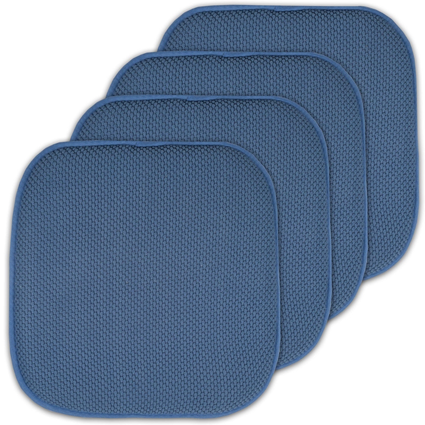 16 Zoll große, quadratische, rutschfeste Sitzkissen aus Memory-Schaum (2 oder 4) – 16 x 16