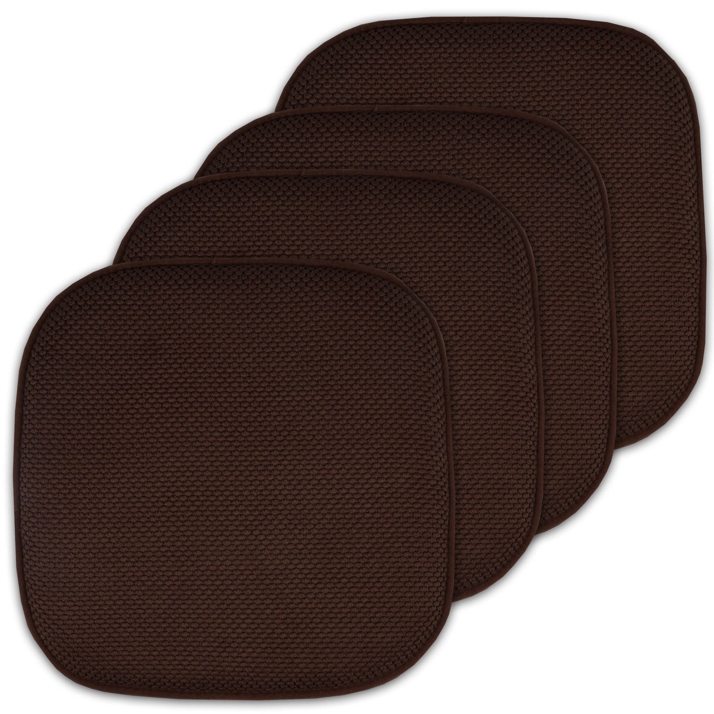 16 Zoll große, quadratische, rutschfeste Sitzkissen aus Memory-Schaum (2 oder 4) – 16 x 16