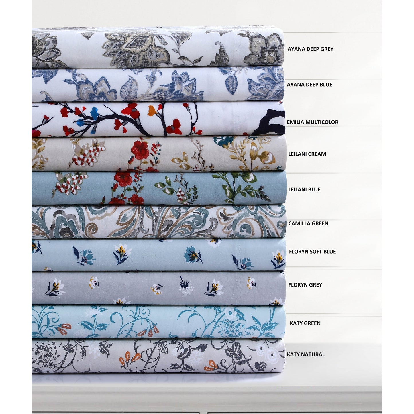 170 g/m² gemütliches, bedrucktes, übergroßes Bettbezug-Set aus Baumwollflanell