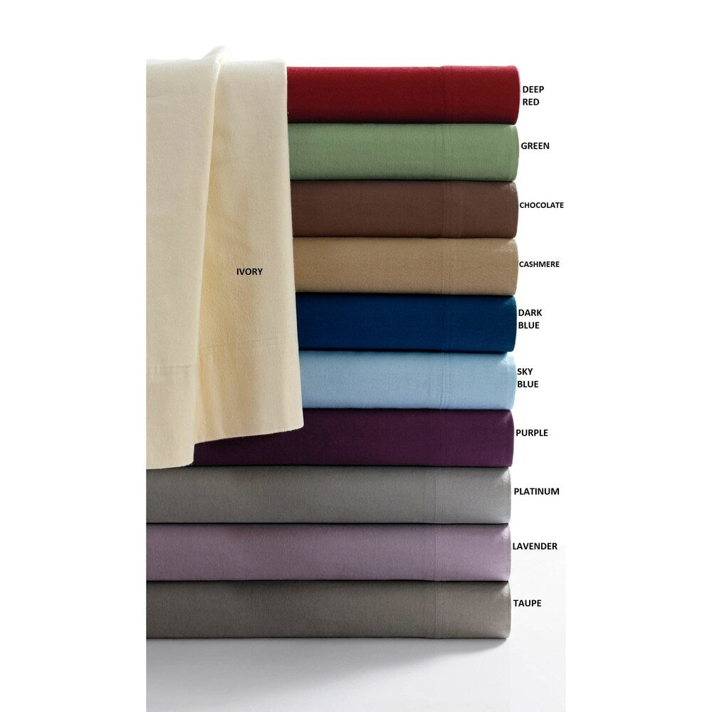 170-GSM gemütliches Flanell-Bettlaken-Set mit extra tiefen Taschen