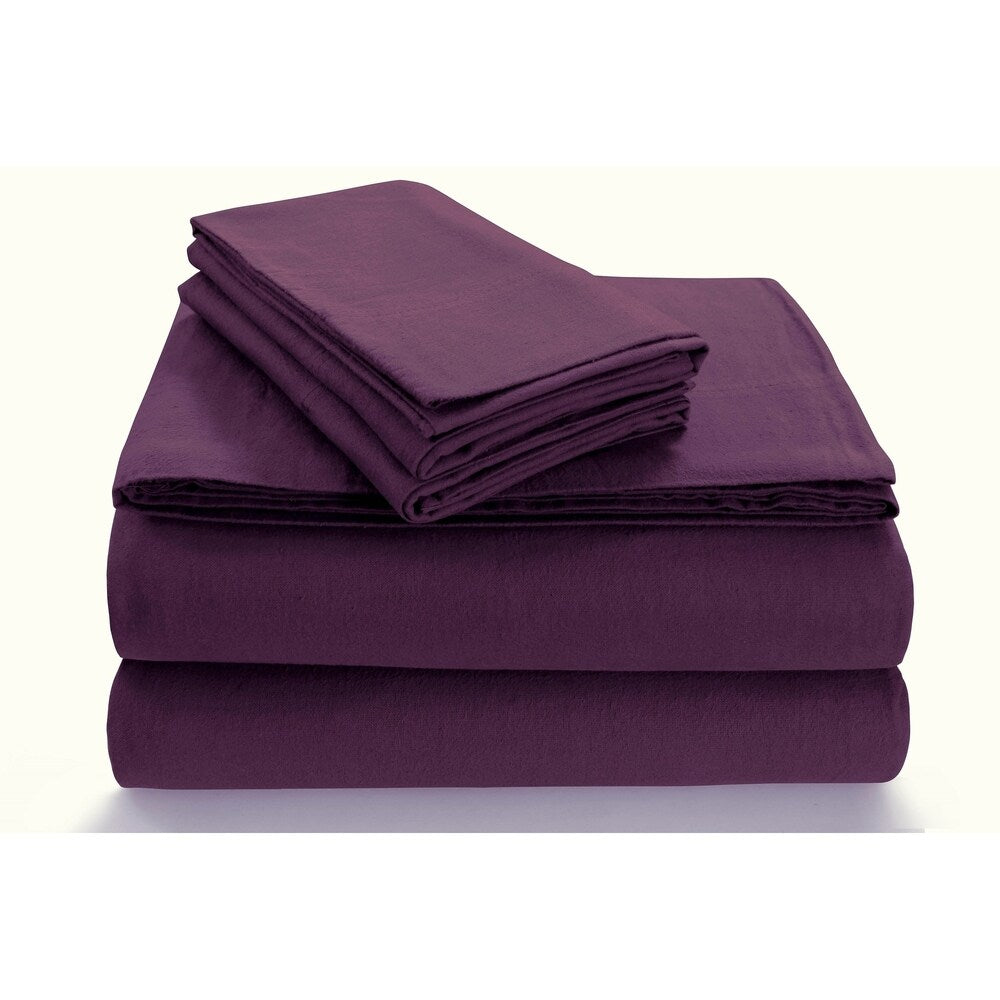170-GSM gemütliches Flanell-Bettlaken-Set mit extra tiefen Taschen