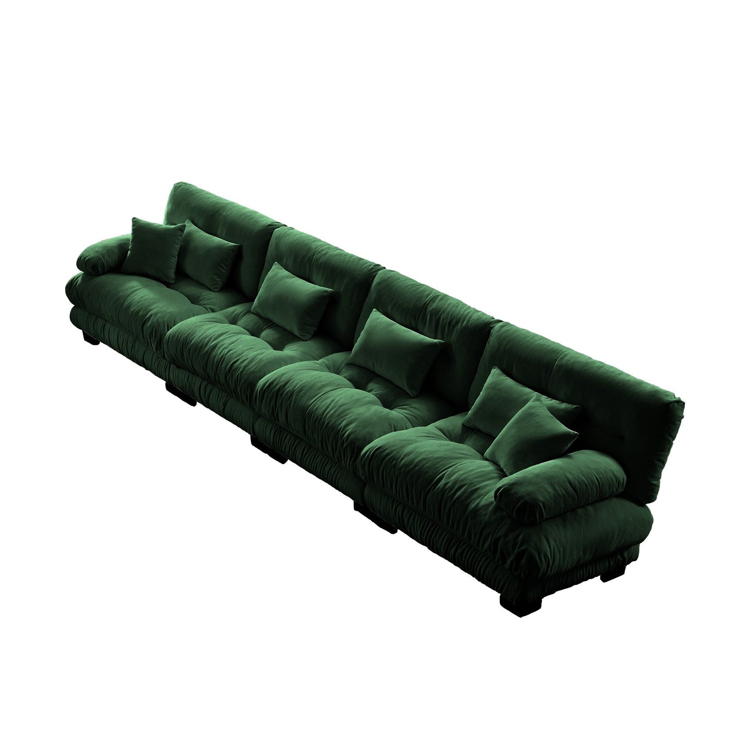 173.2 Chenille with Bolster Armrests, High-Resilience Sponge Cushions
