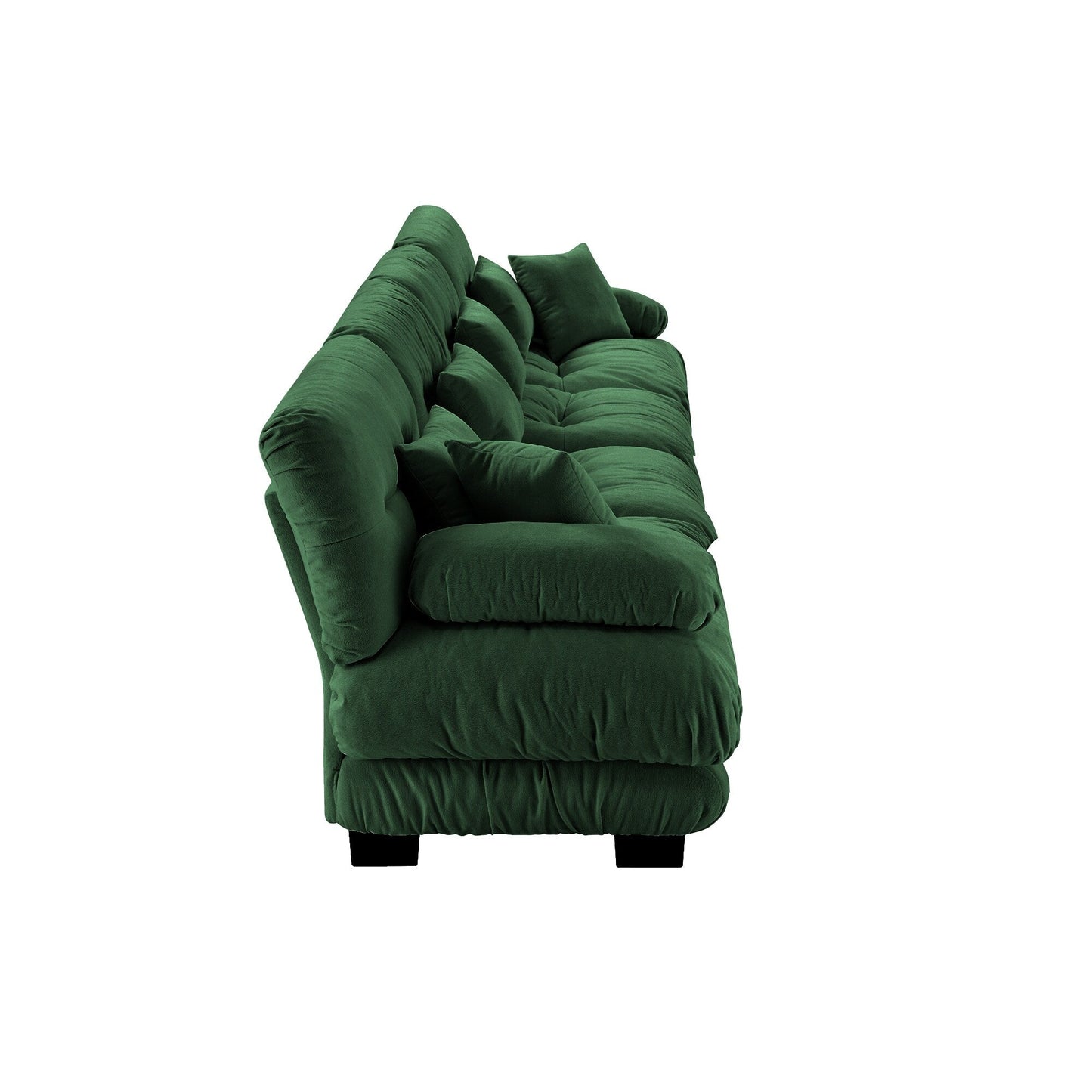 173.2 Chenille with Bolster Armrests, High-Resilience Sponge Cushions