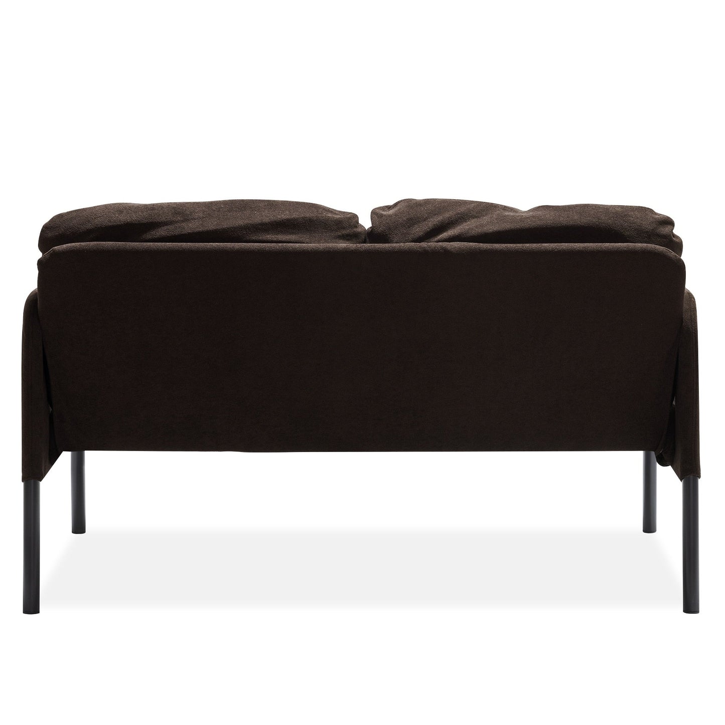 2 Seater Polyester Fabric Sofa, Modern Loveseat Sofa, Comfy Small Couches for Small Space Living Room, Bedroom, Office