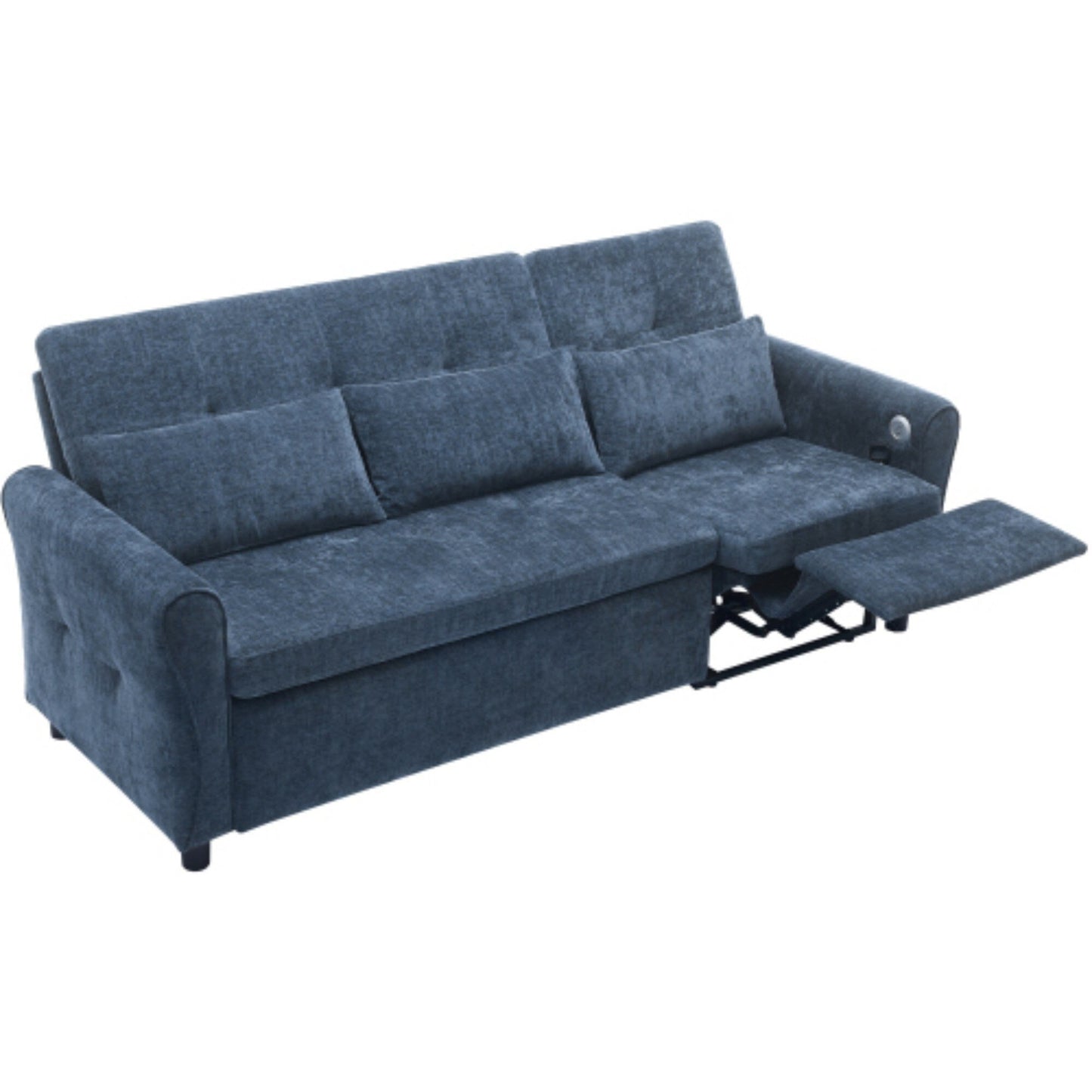 2-in-1 Sofa with Pull-Out Sleeper & Reversible Recliner by Harper&Bright Designs