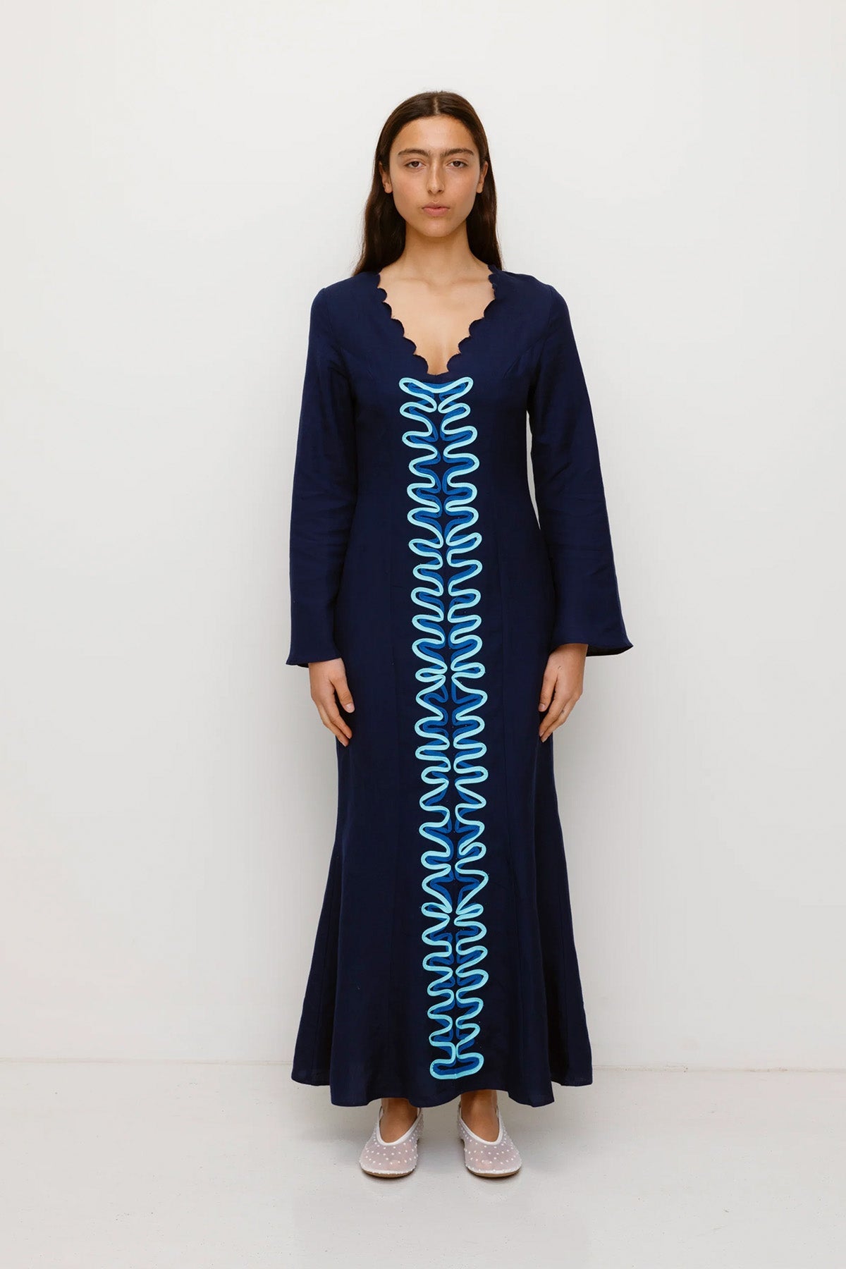 Zabelle Maxikleid - Tintenblau