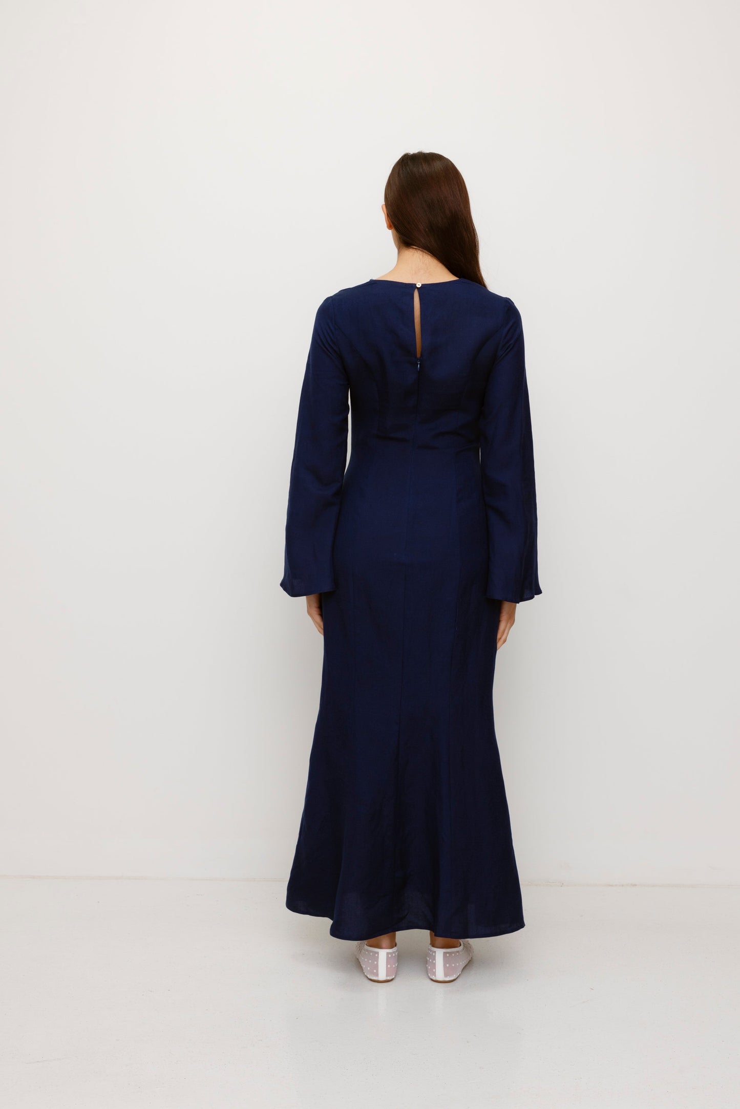 Zabelle Maxikleid - Tintenblau