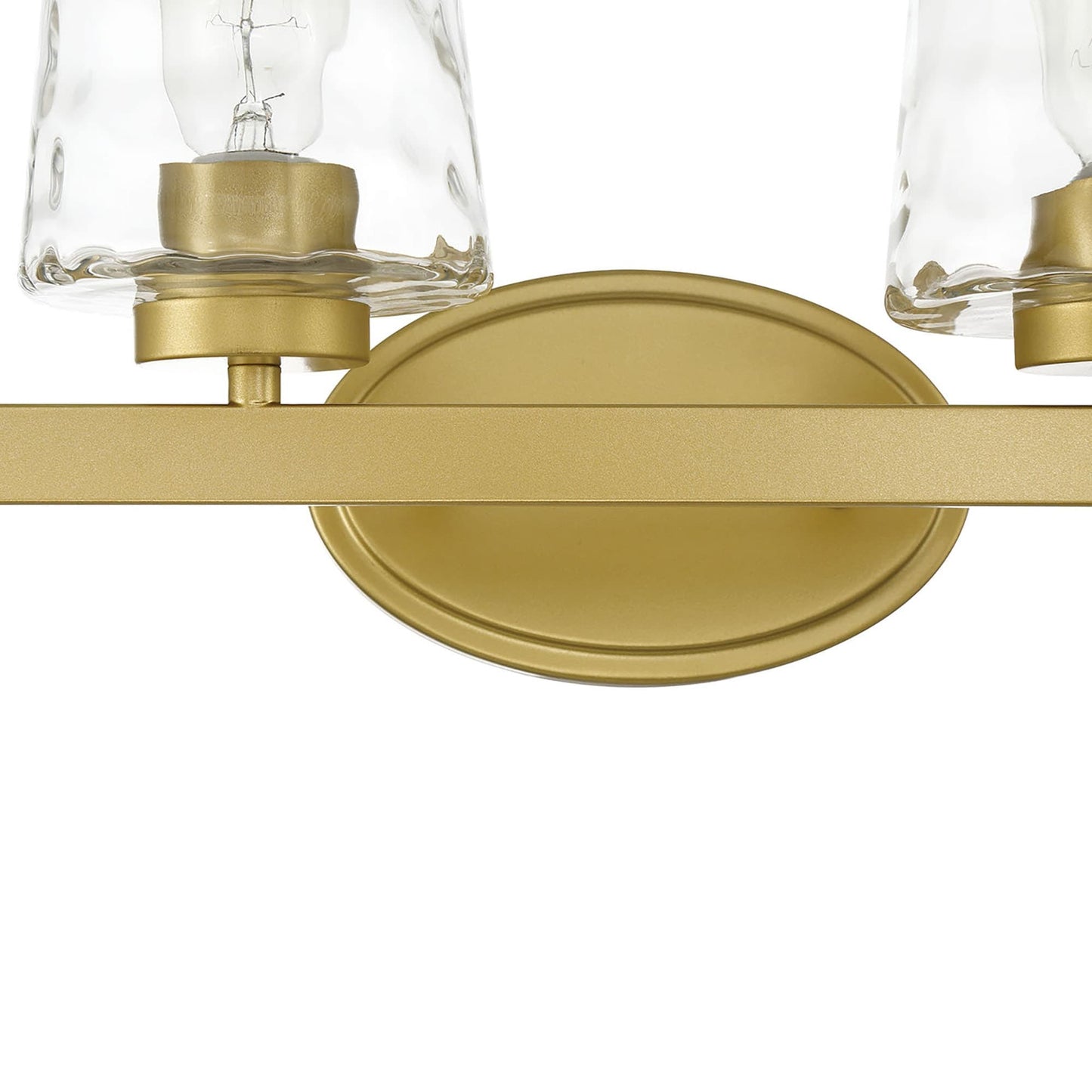Modernes, dimmbares Badezimmer-Waschtischlicht mit 6 Lichtern und Kunstglas im Mid-Century-Stil – 51 Zoll