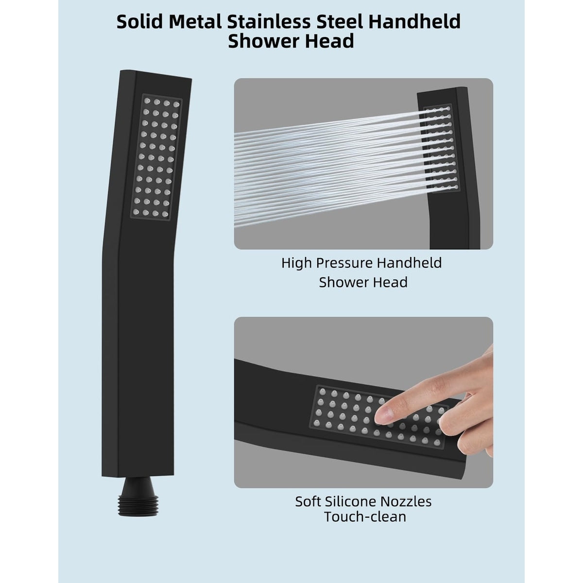 10-Zoll-Hochdruck-Regenduschkopf aus Metall mit Handbrause