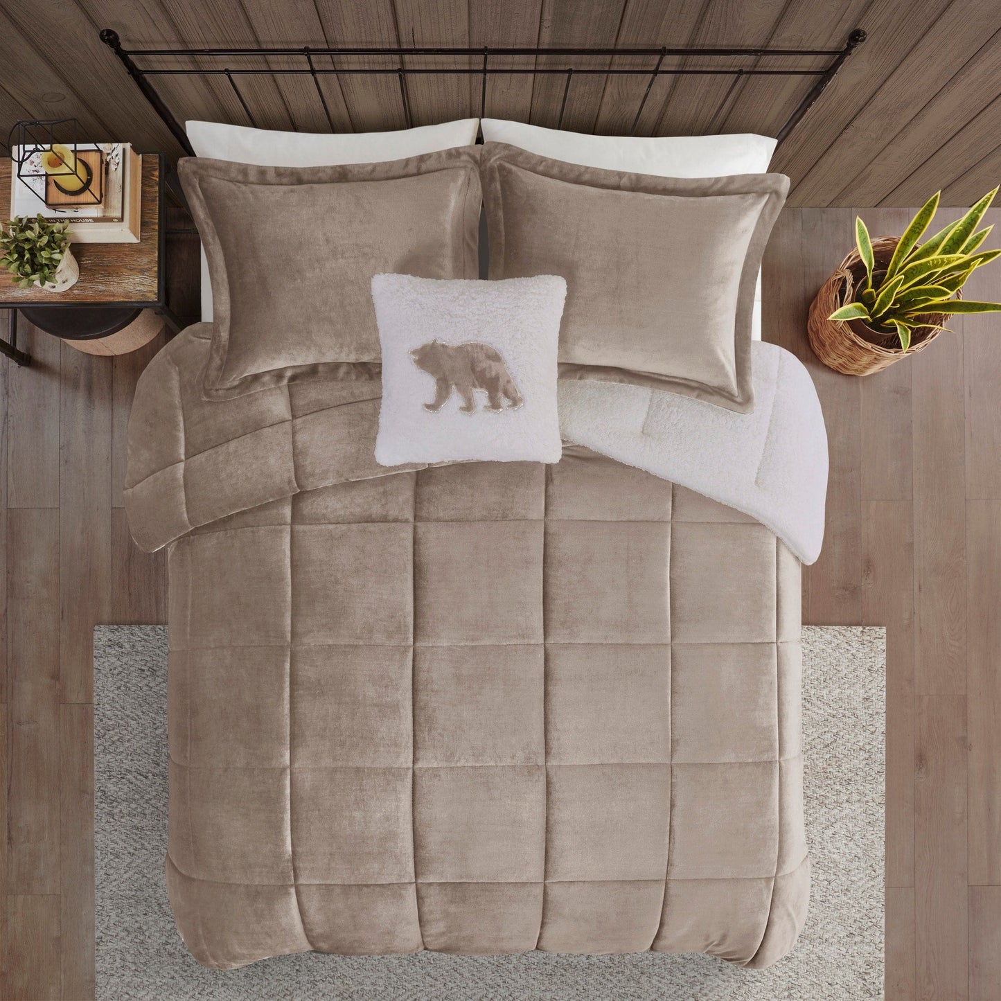Woolrich Alton Bettdecken-Set, Alternative zu Plüsch und Sherpa-Daunen
